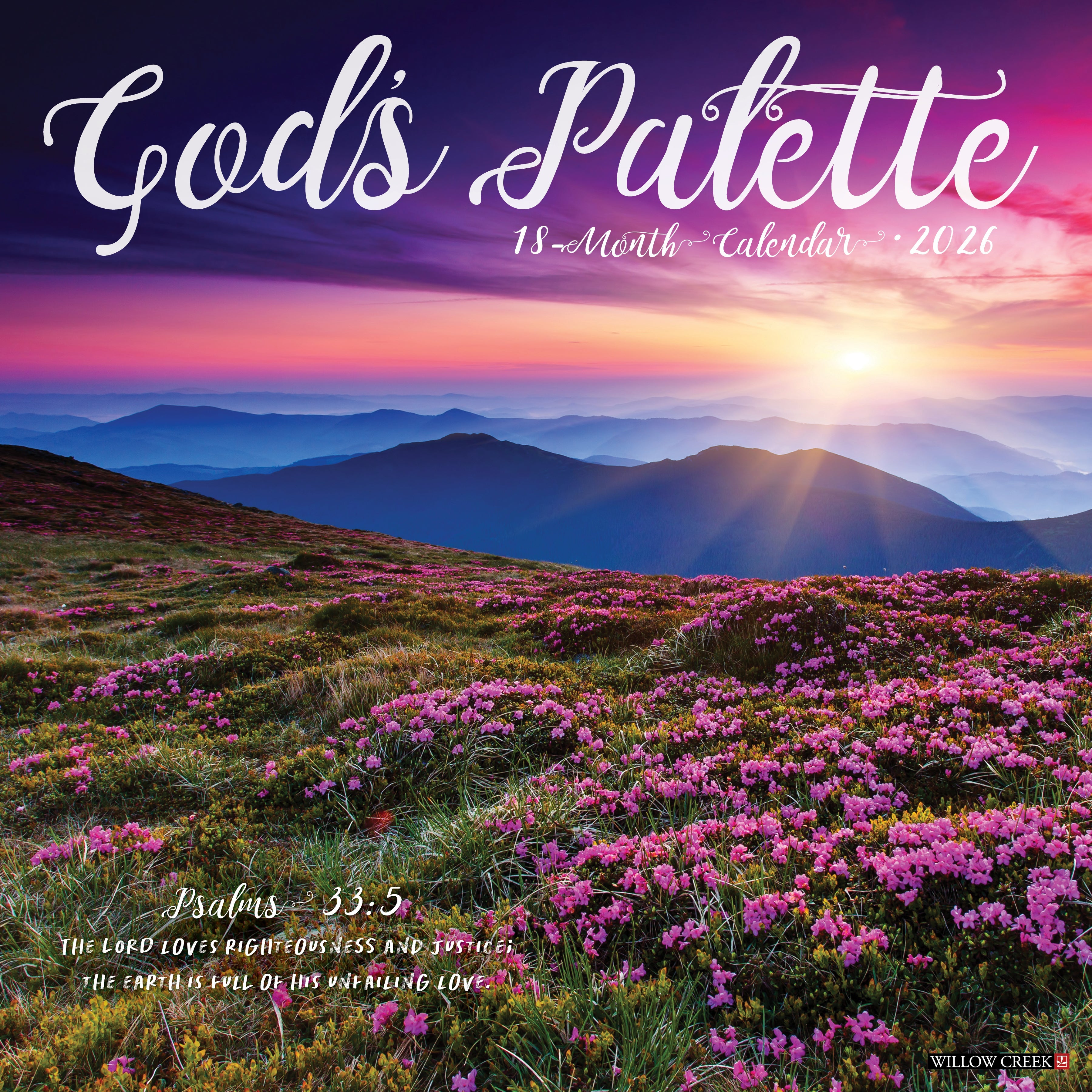 2026 God's Palette - Square Wall Calendar