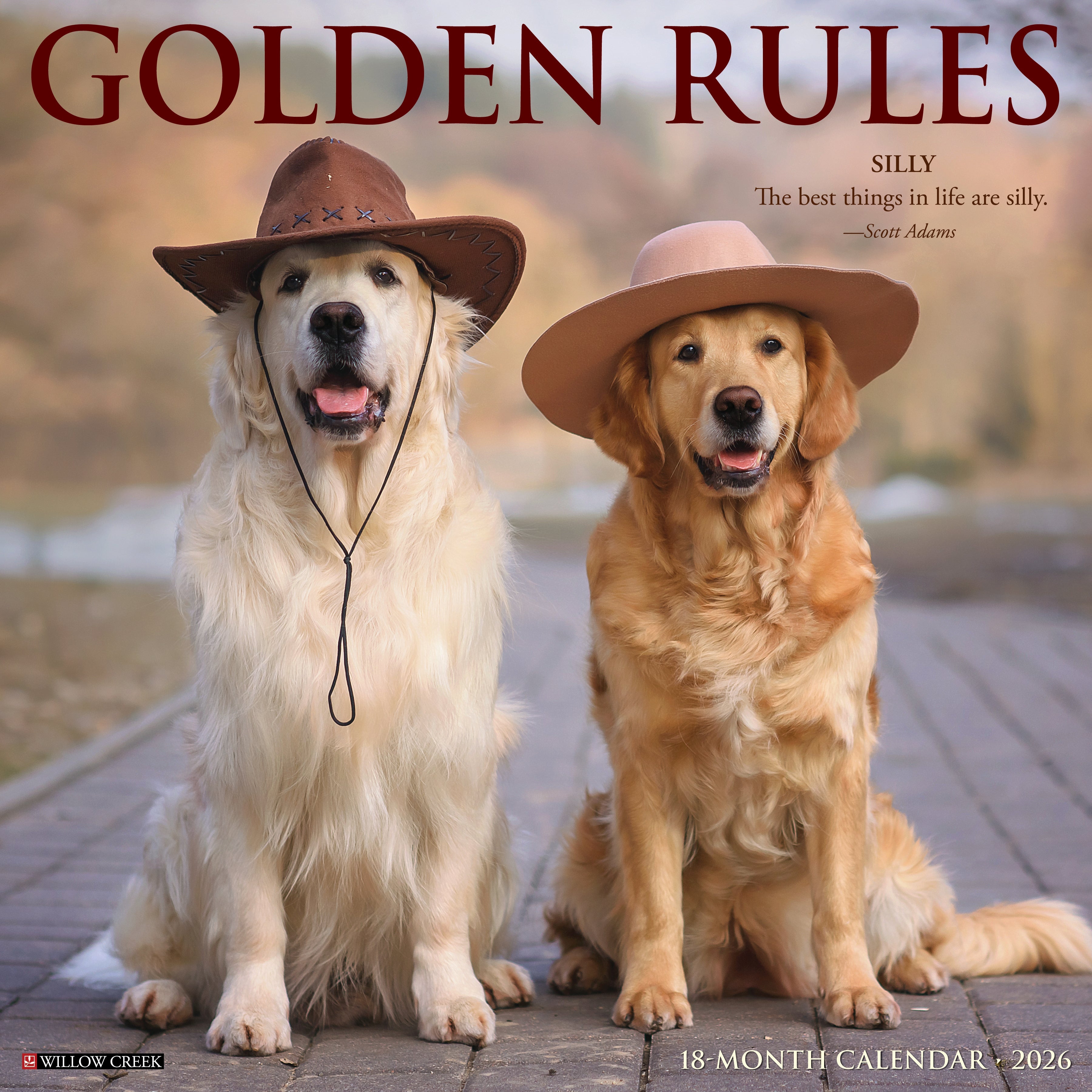 2026 Golden Rules - Square Wall Calendar