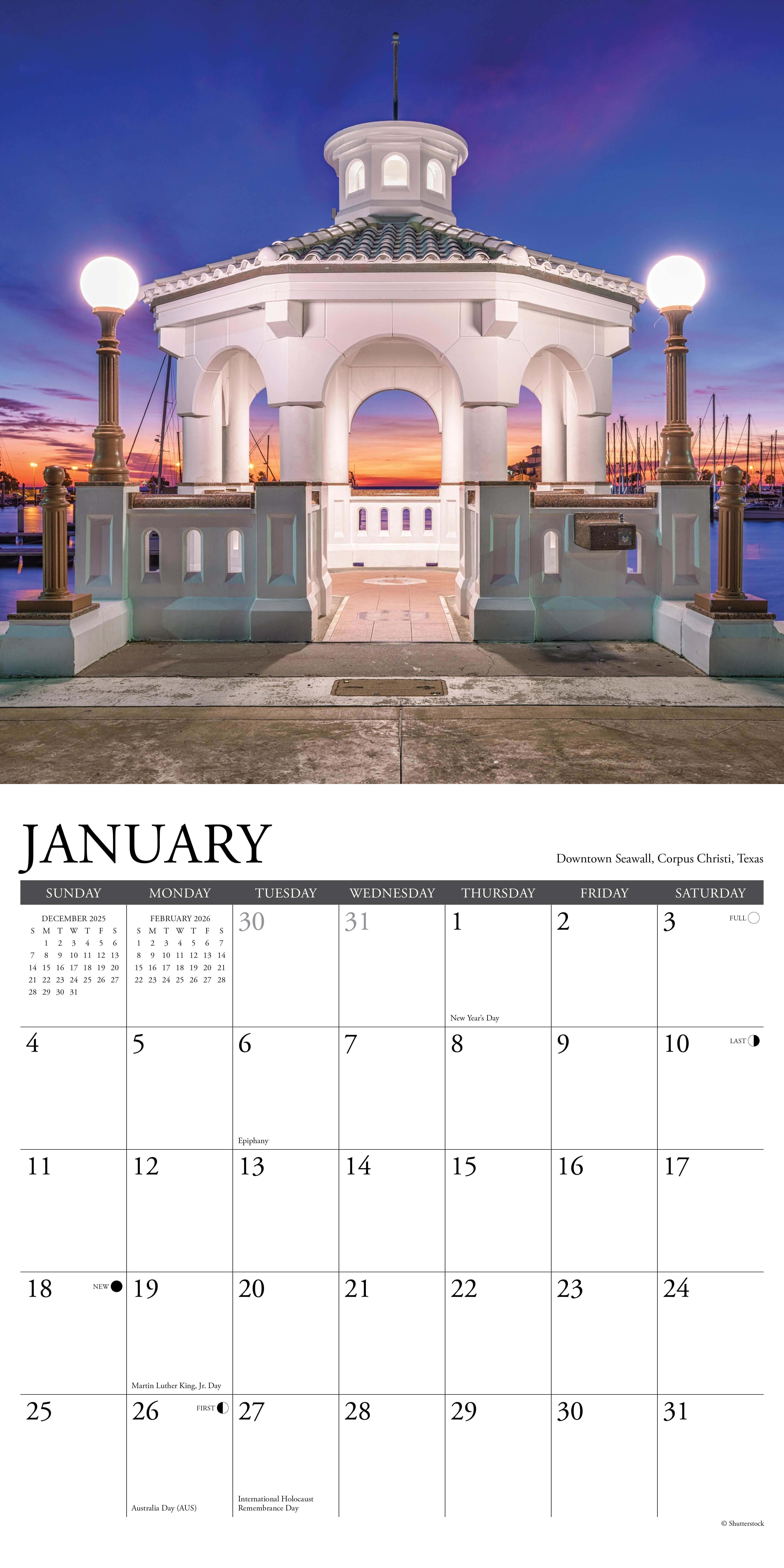 2026 Gulf Coast - Square Wall Calendar