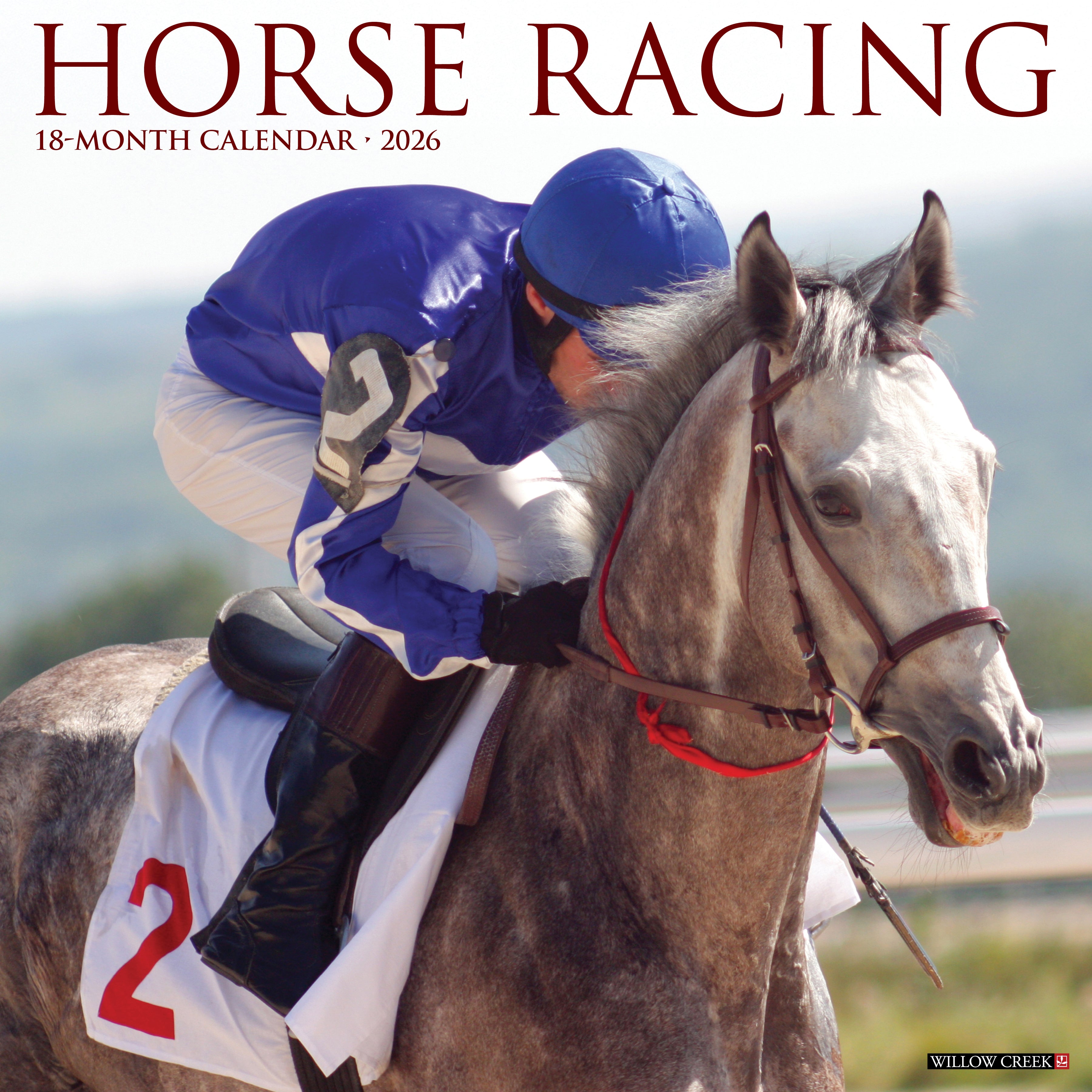 2026 Horse Racing - Square Wall Calendar