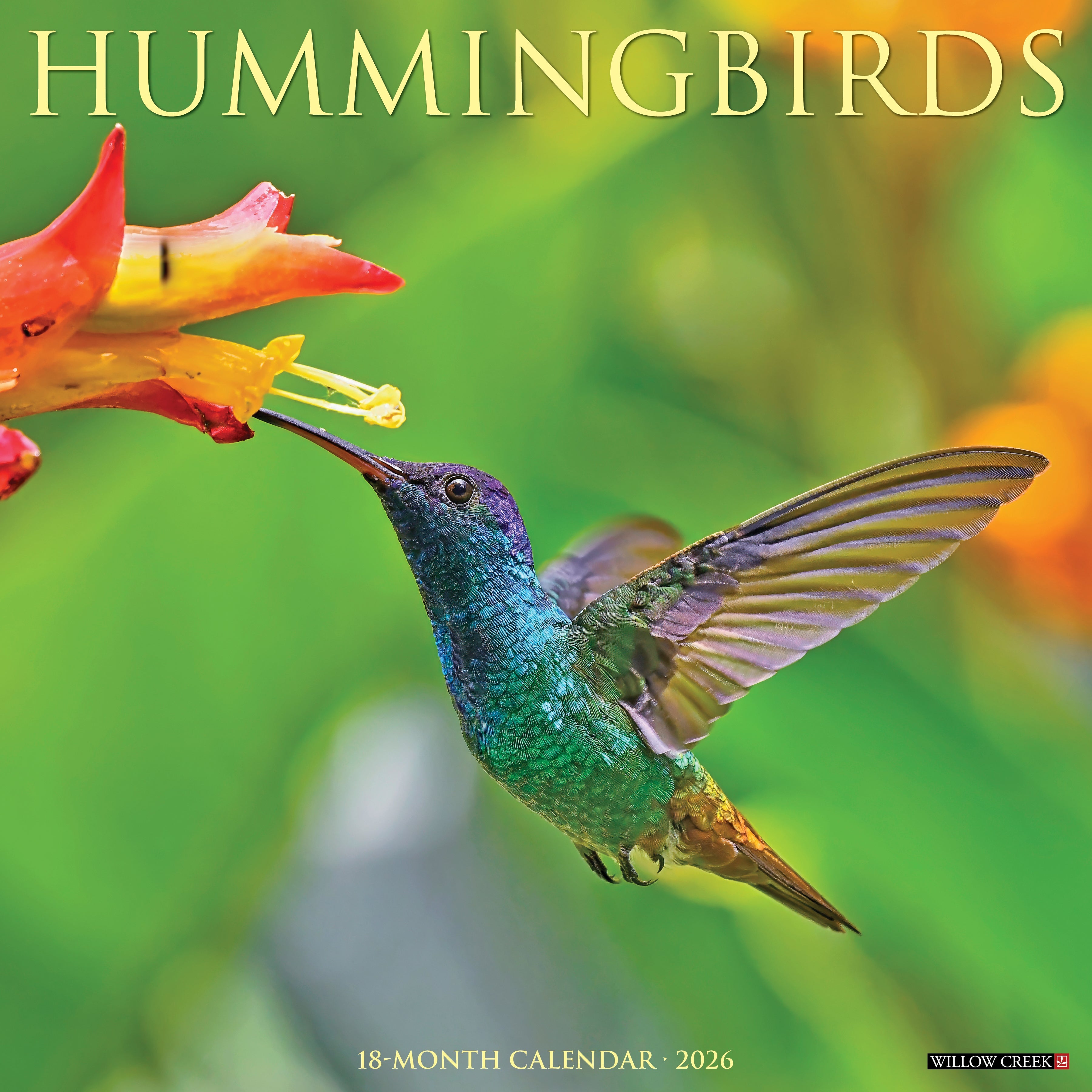 2026 Hummingbirds - Square Wall Calendar