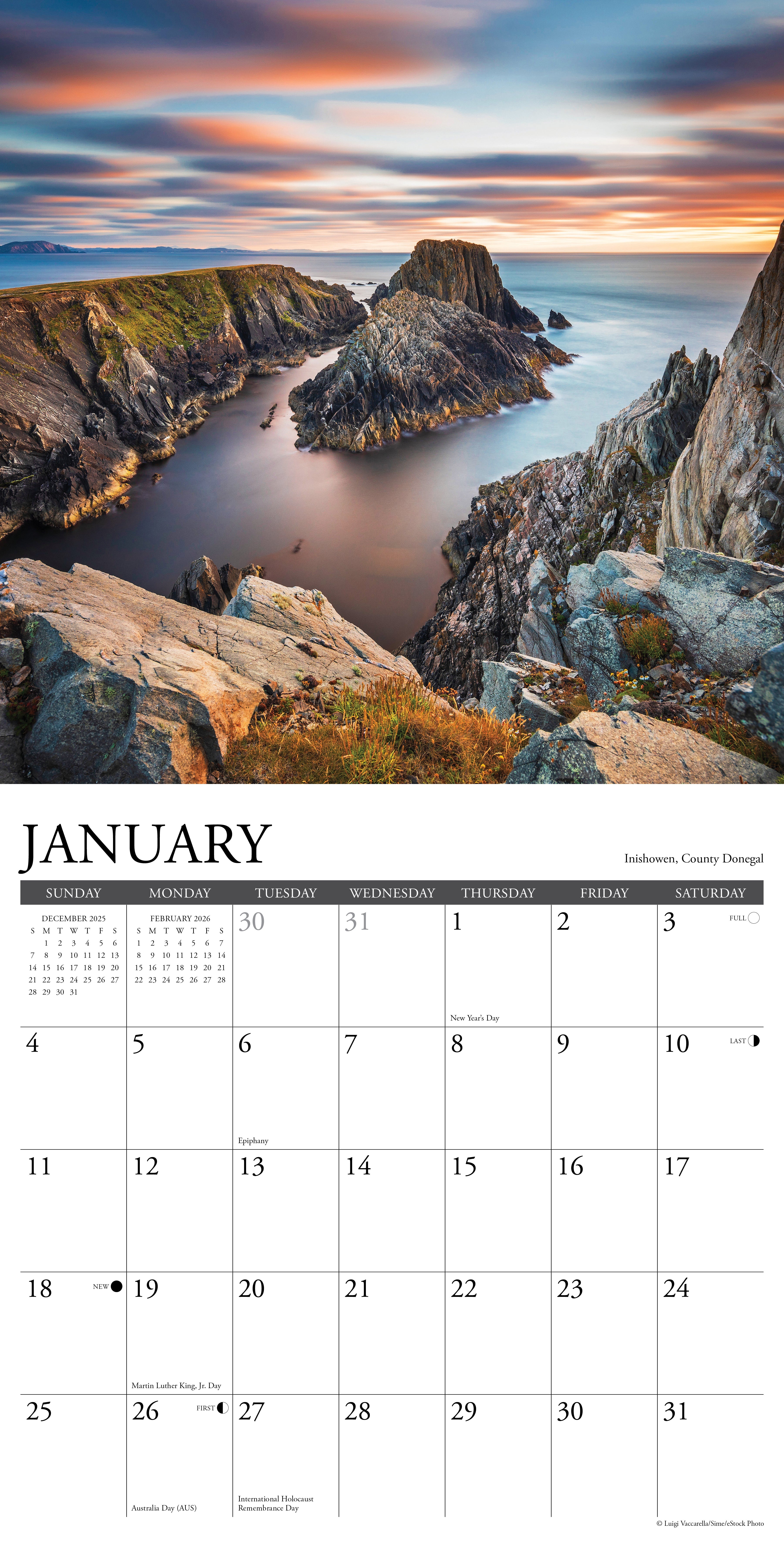 2026 Ireland - Square Wall Calendar