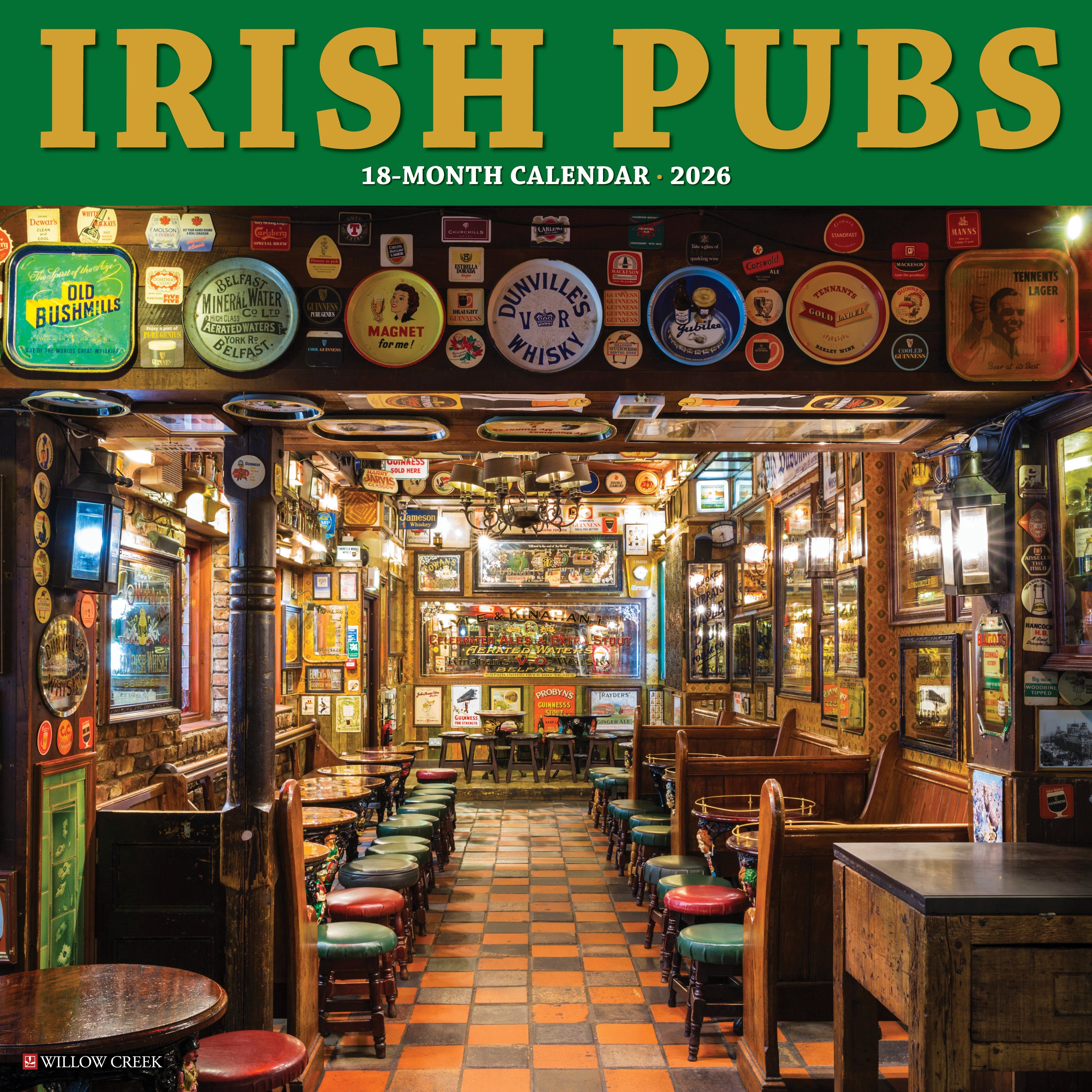 2026 Irish Pubs - Square Wall Calendar