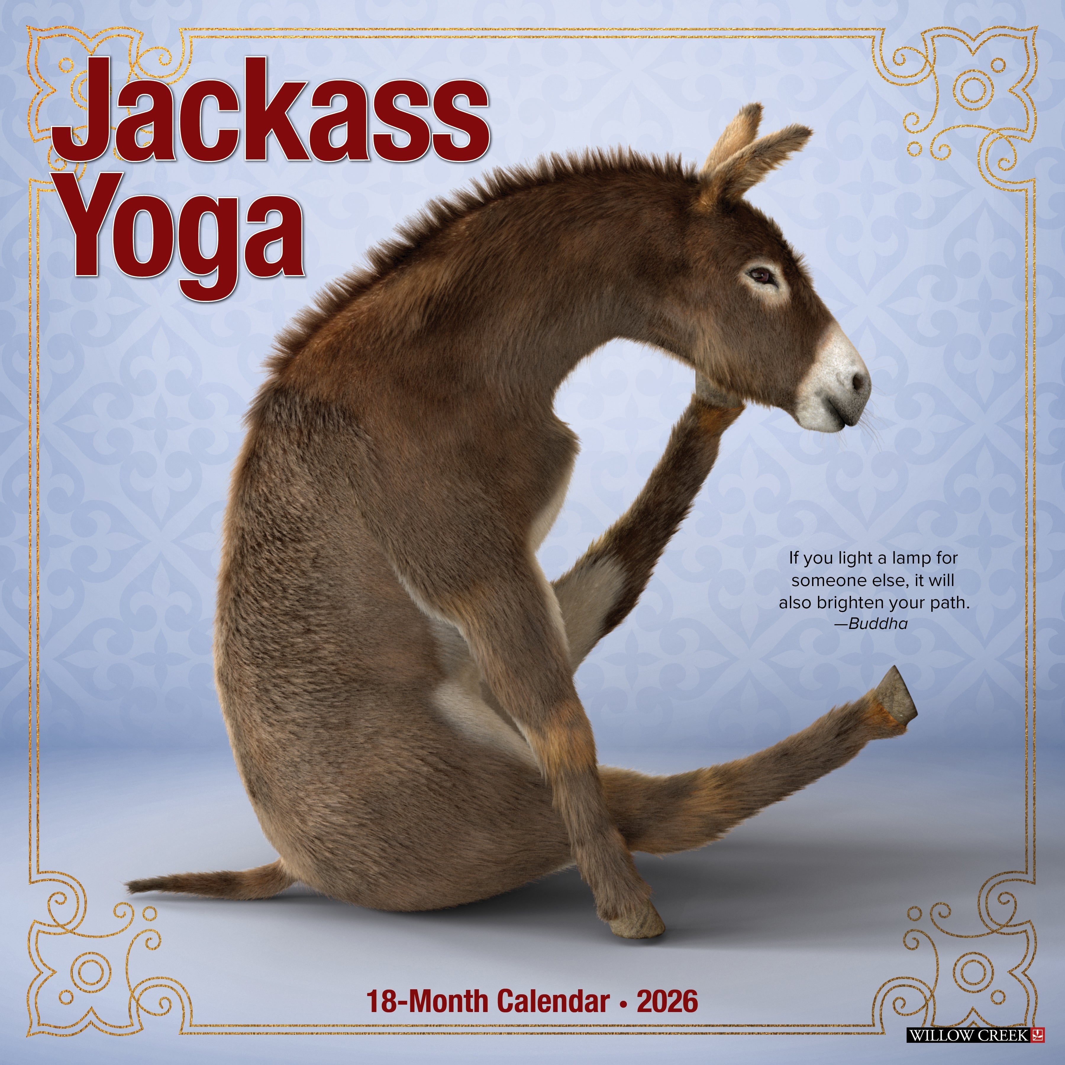 2026 Jackass Yoga - Square Wall Calendar