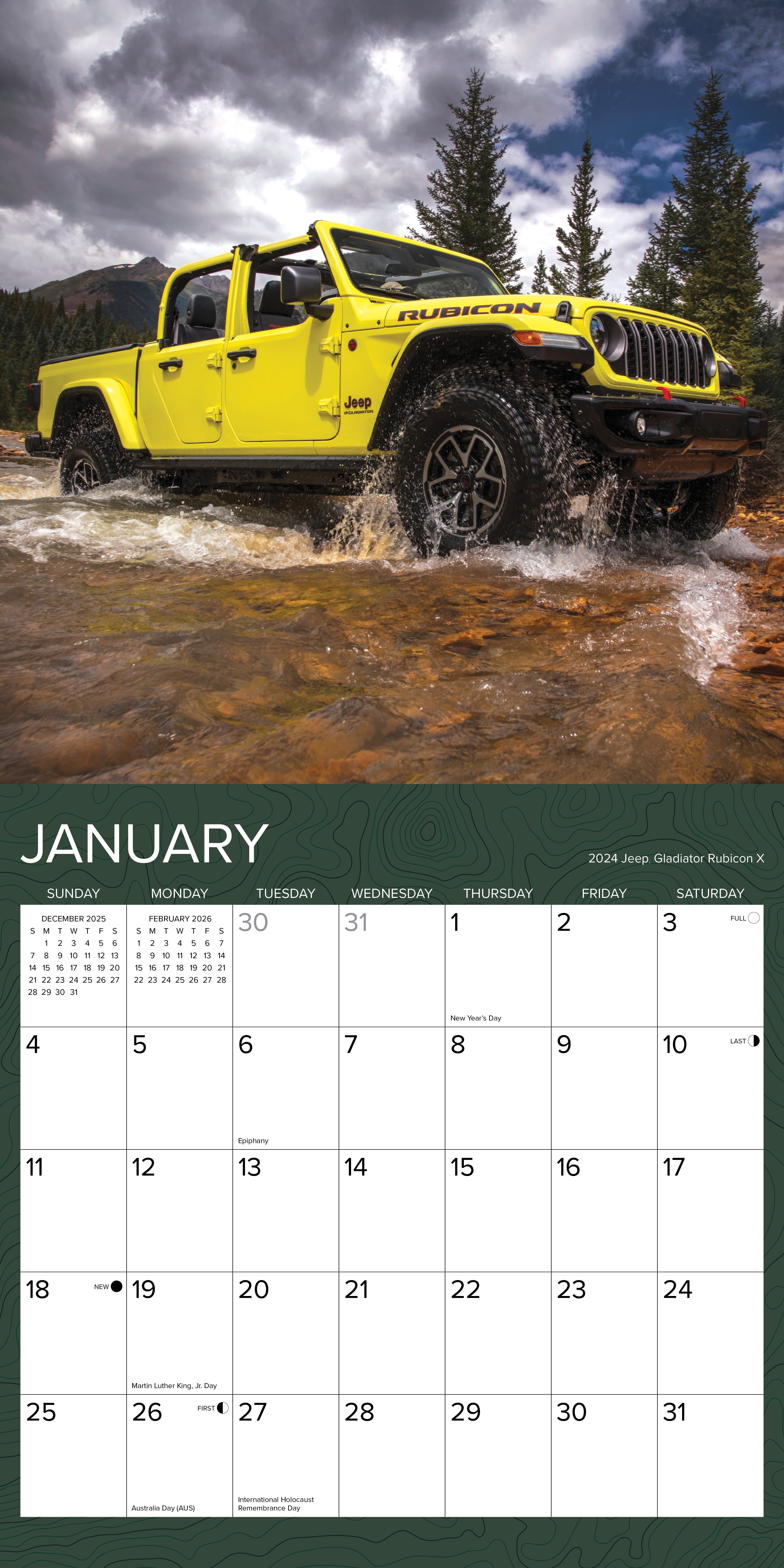 2026 Jeep - Square Wall Calendar
