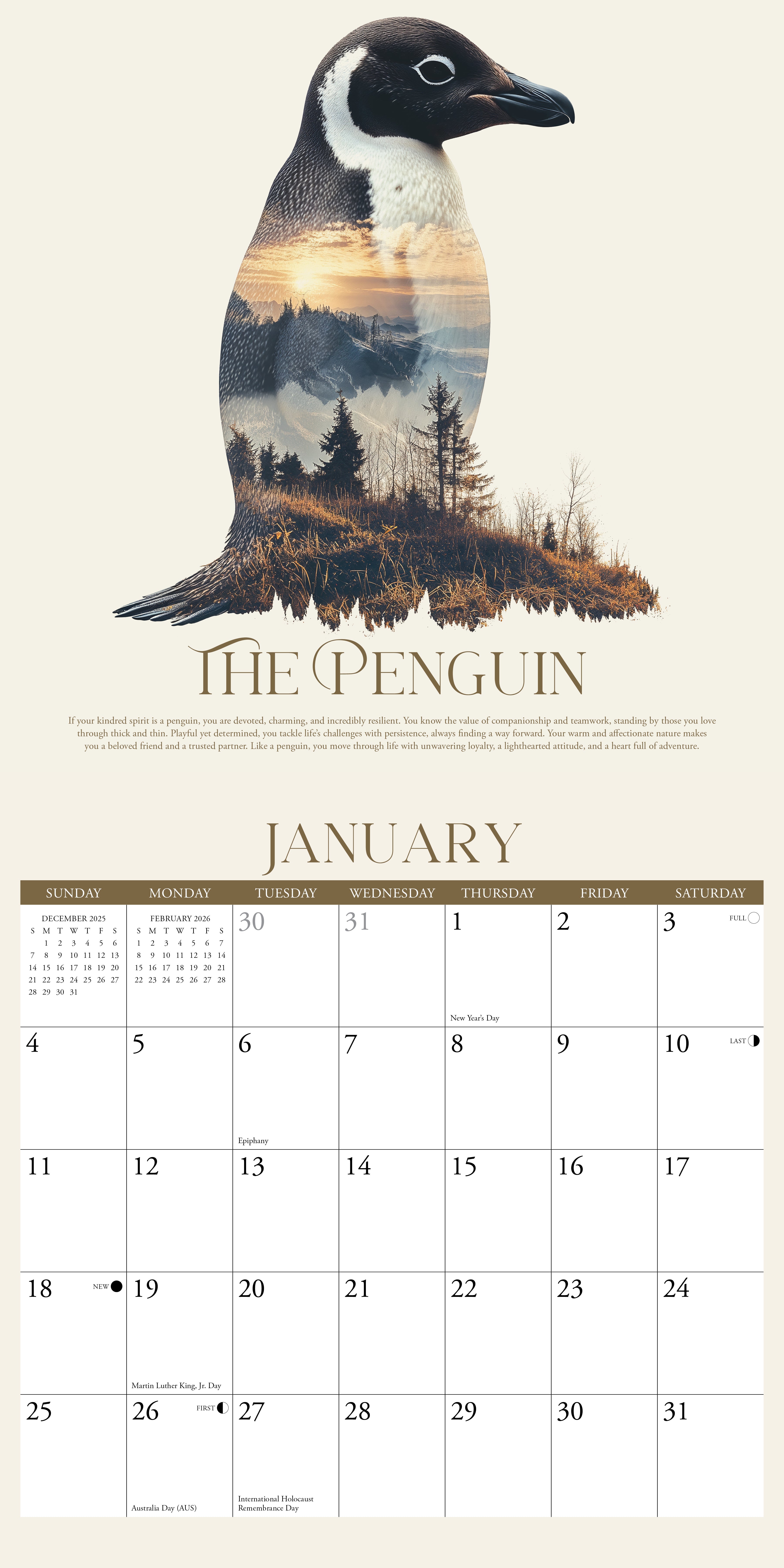 2026 Kindred Spirits - Square Wall Calendar