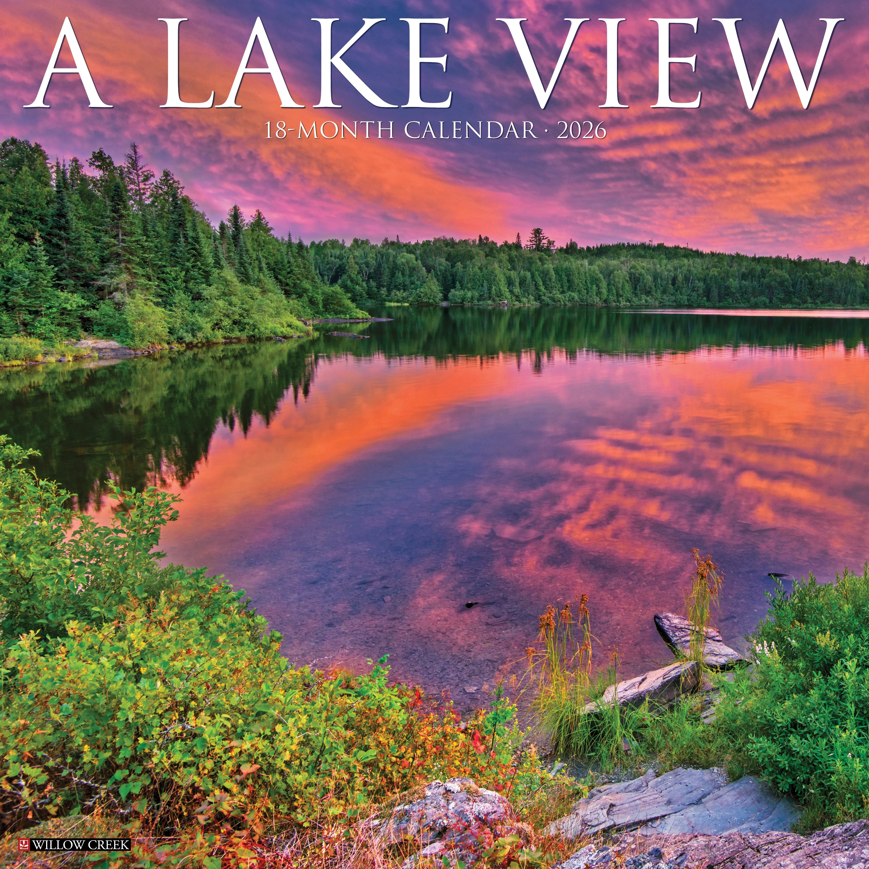 2026 Lake View - Square Wall Calendar