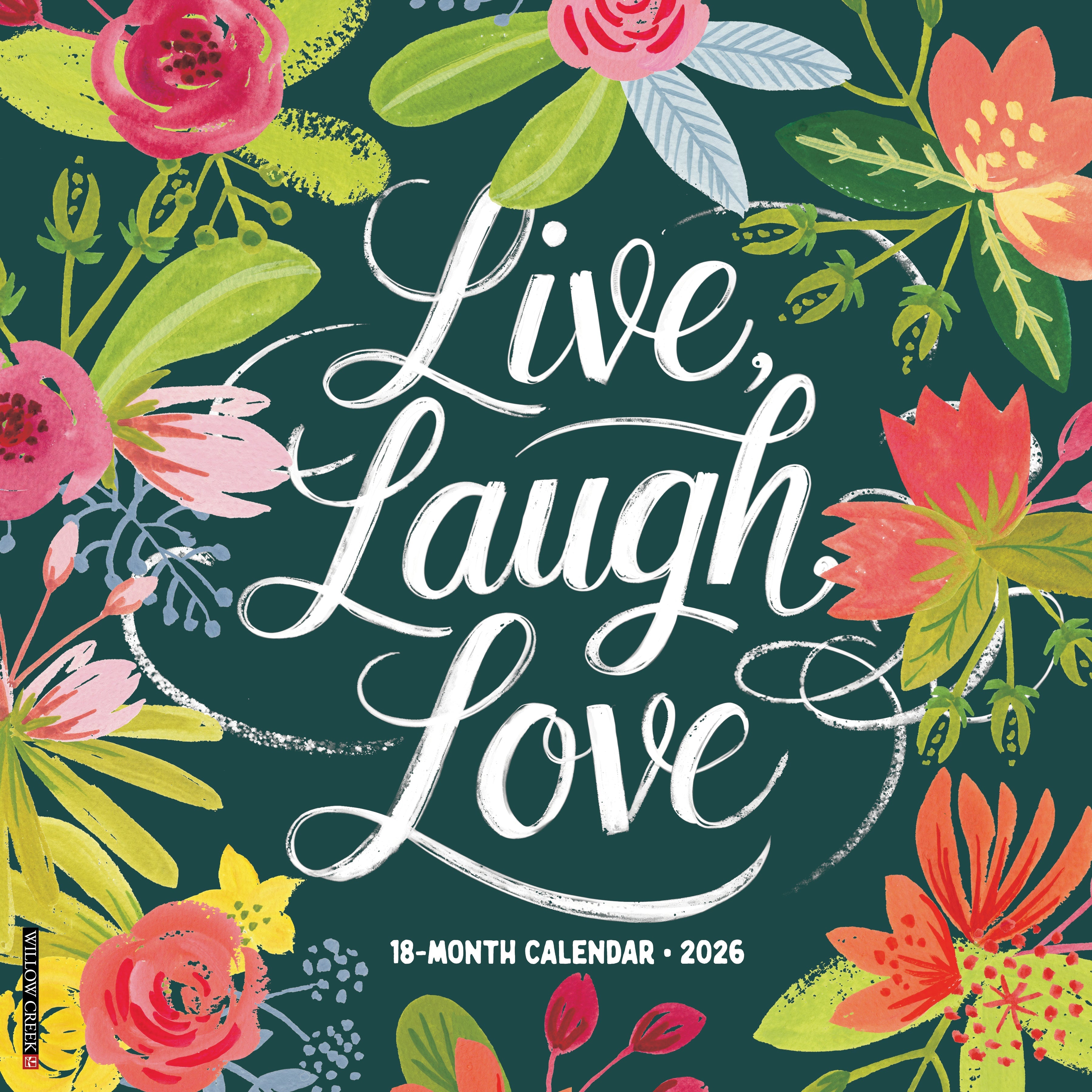 2026 Live, Laugh, Love - Square Wall Calendar