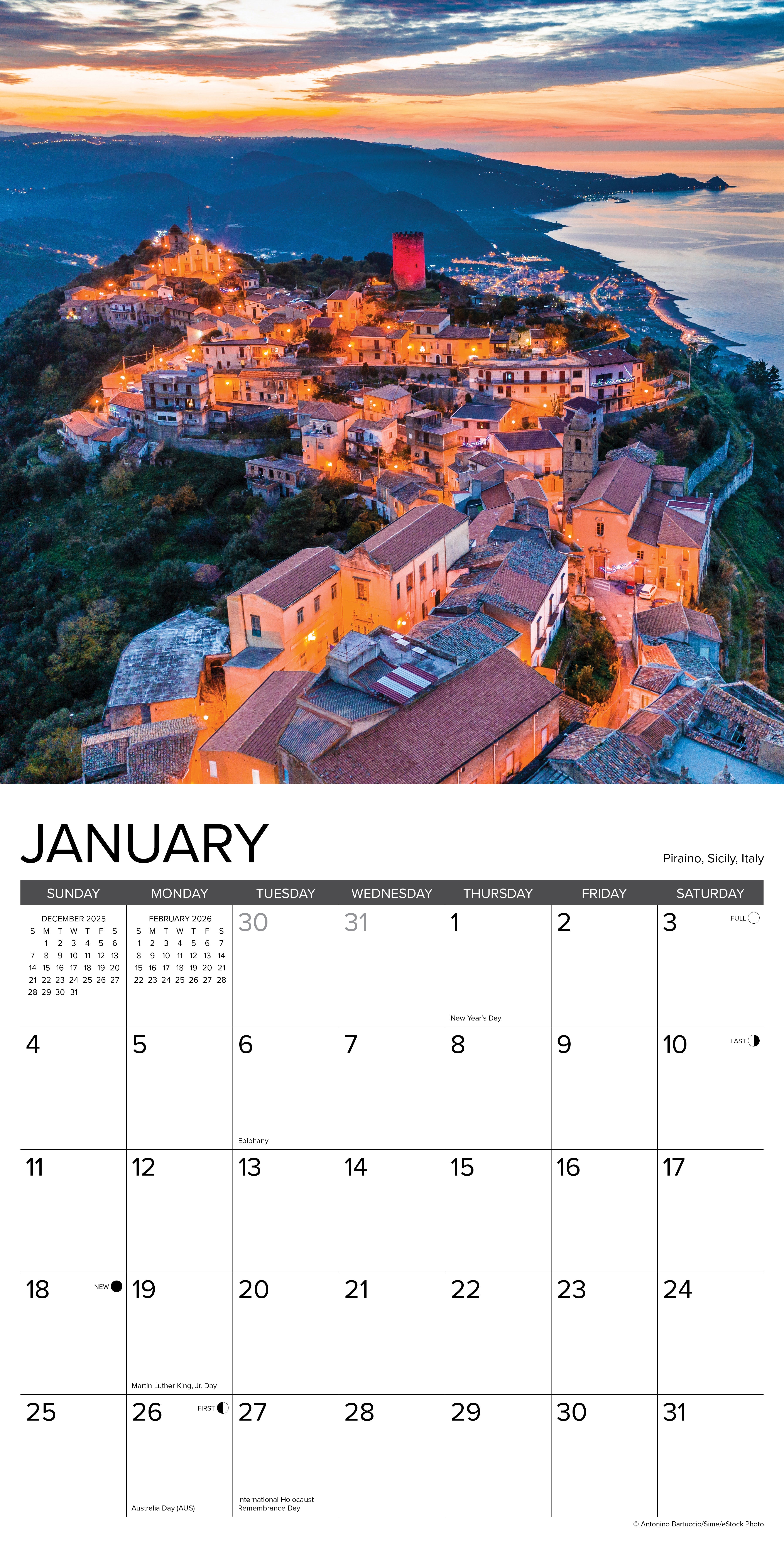 2026 Mediterranean - Square Wall Calendar