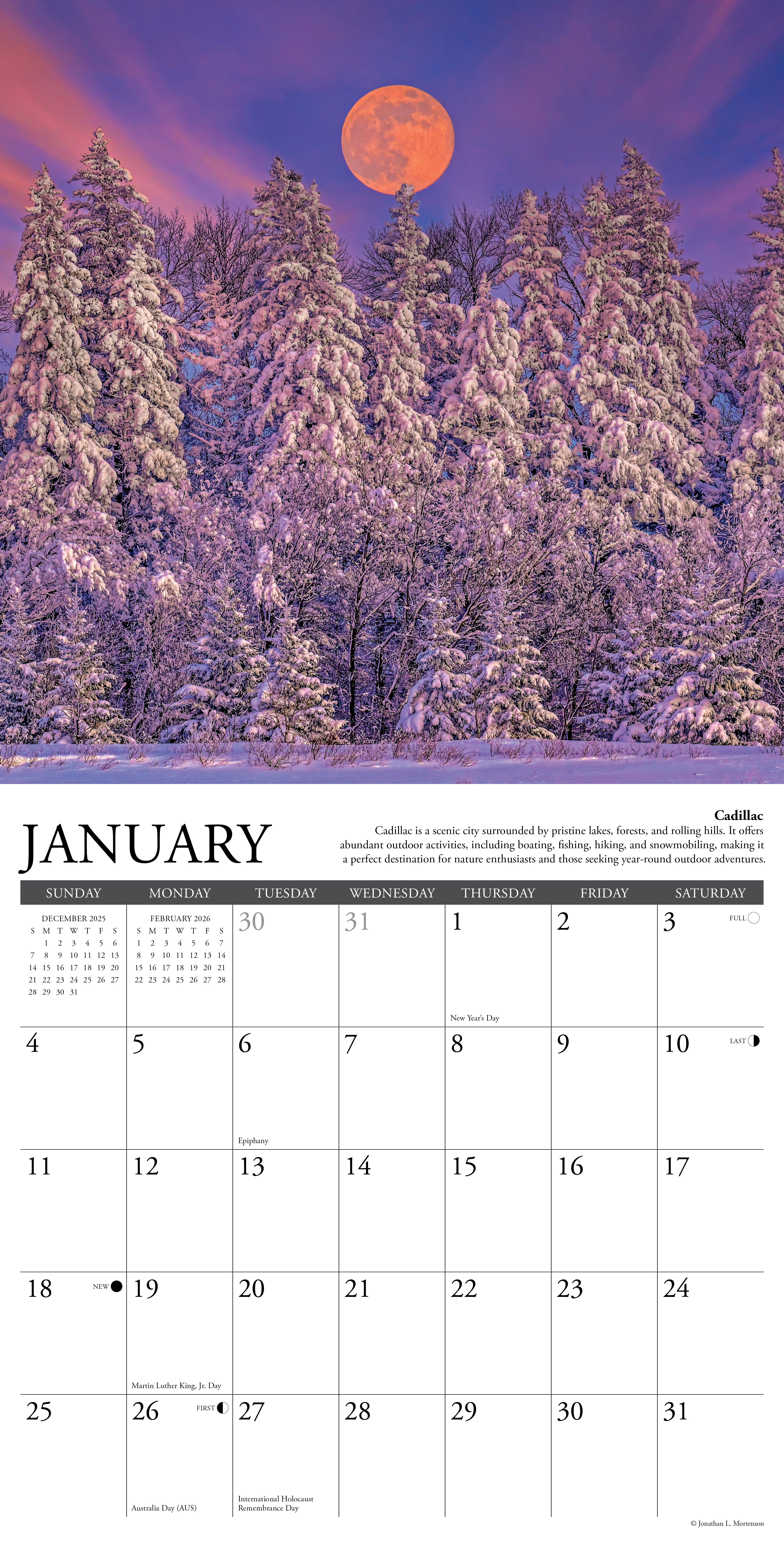 2026 Michigan - Square Wall Calendar