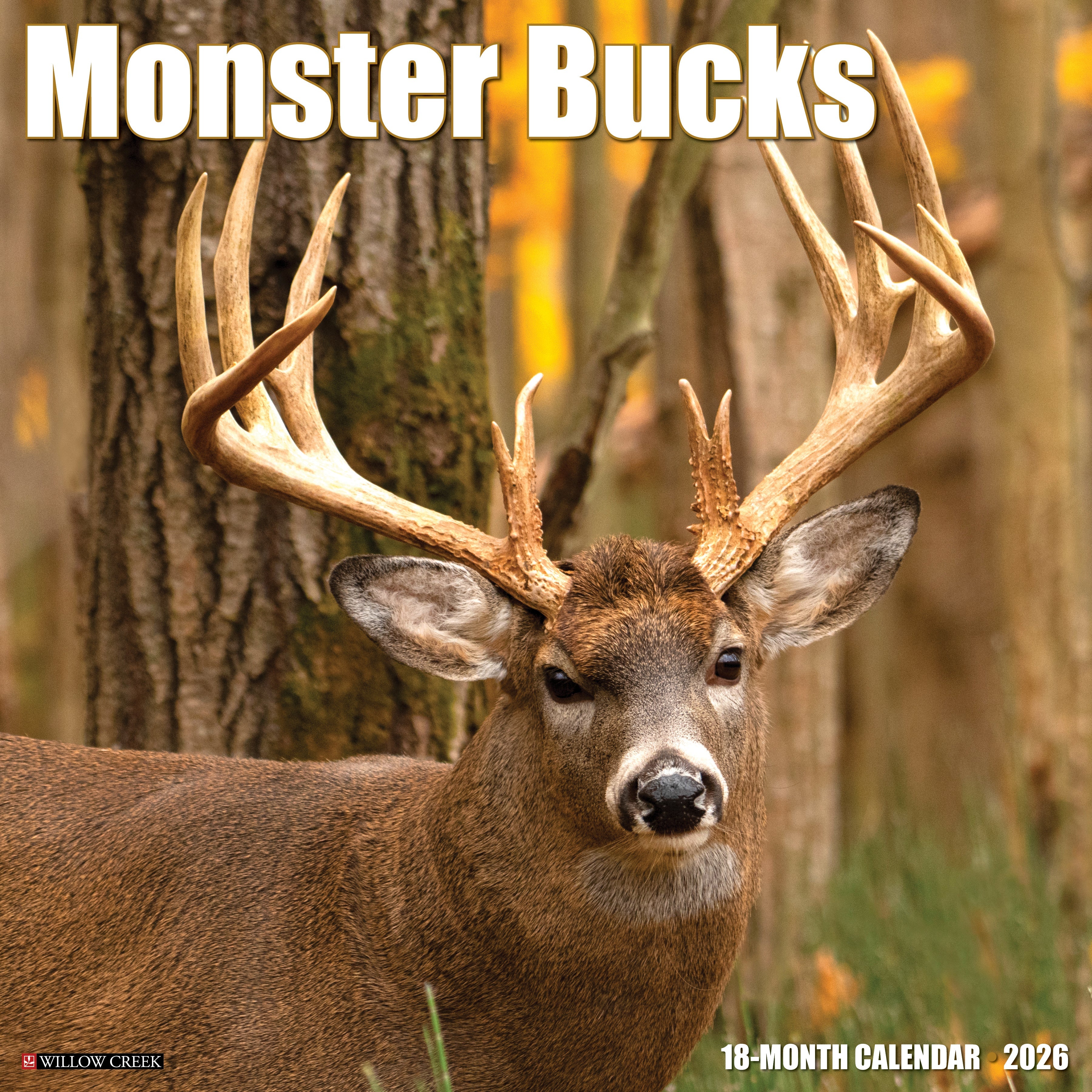 2026 Monster Bucks - Square Wall Calendar