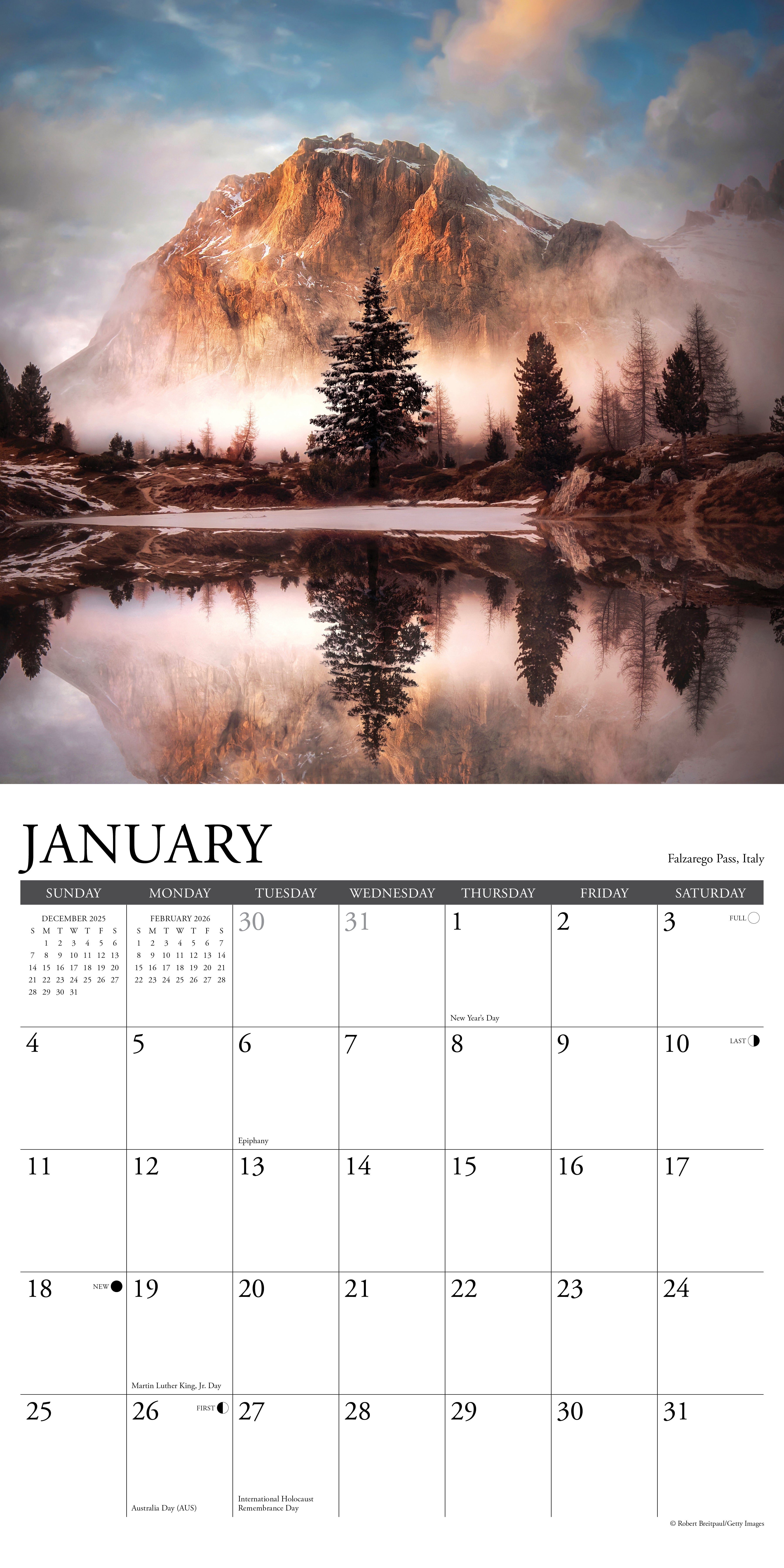 2026 Mountain View - Square Wall Calendar