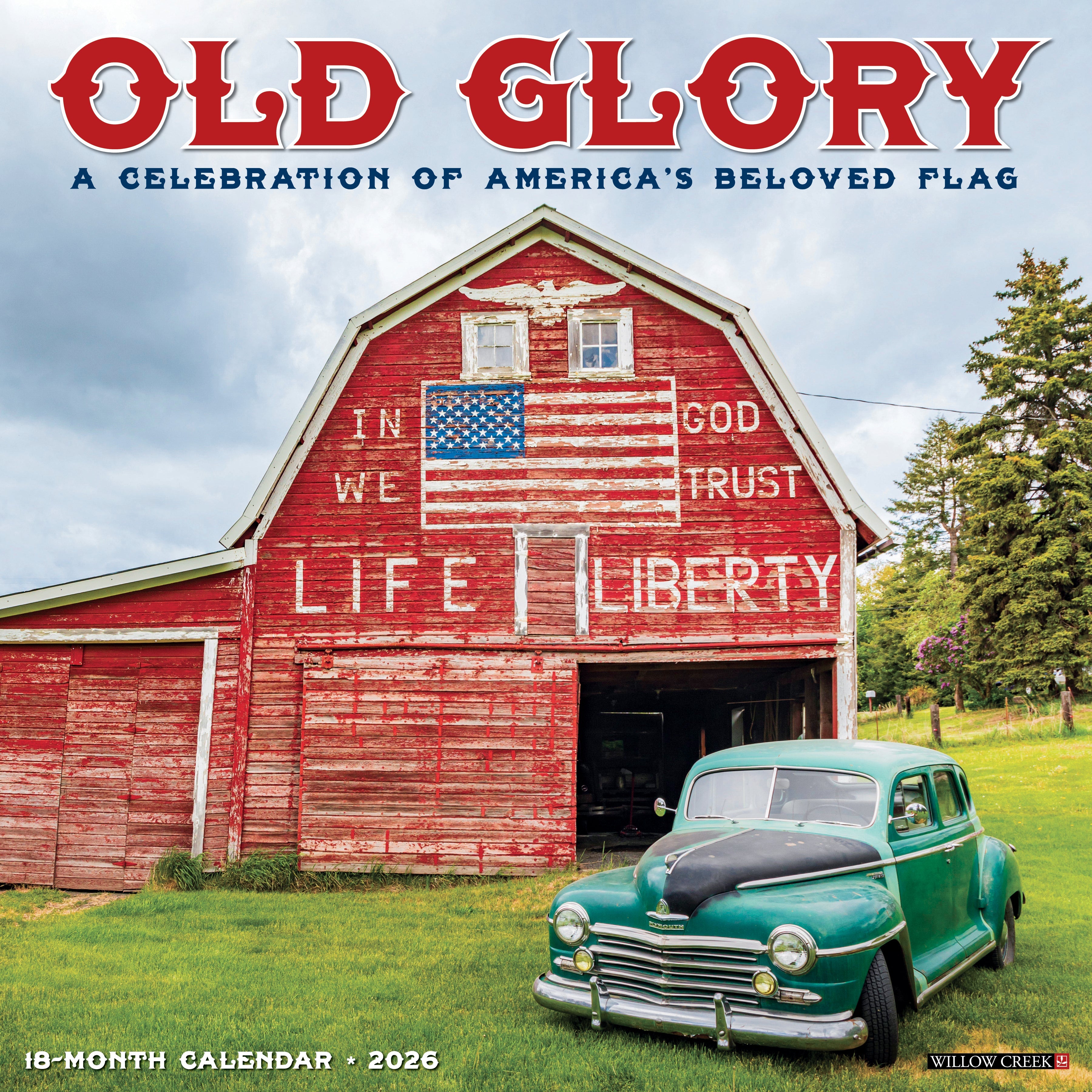 2026 Old Glory - Square Wall Calendar