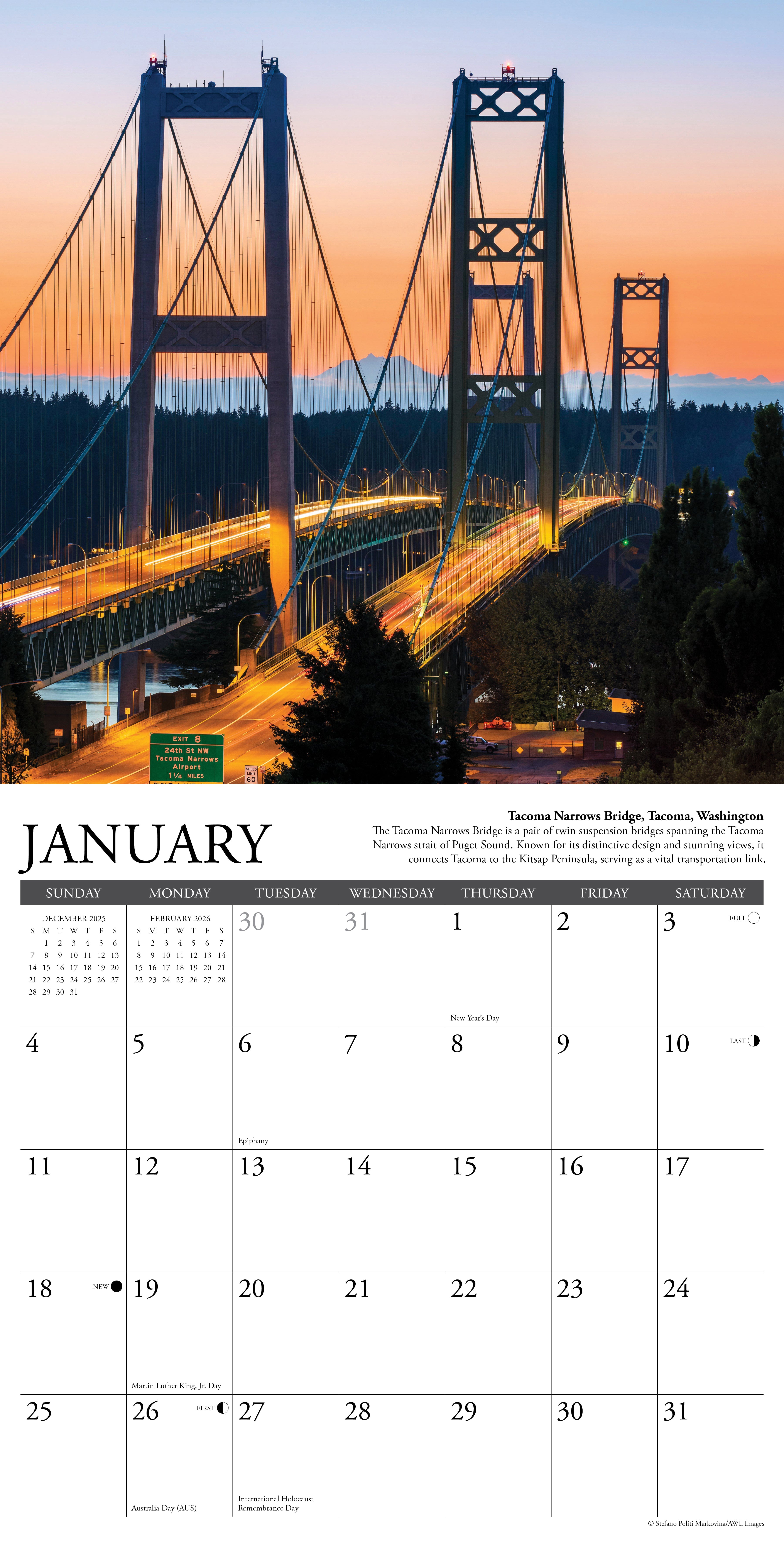 2026 Pacific Northwest - Square Wall Calendar