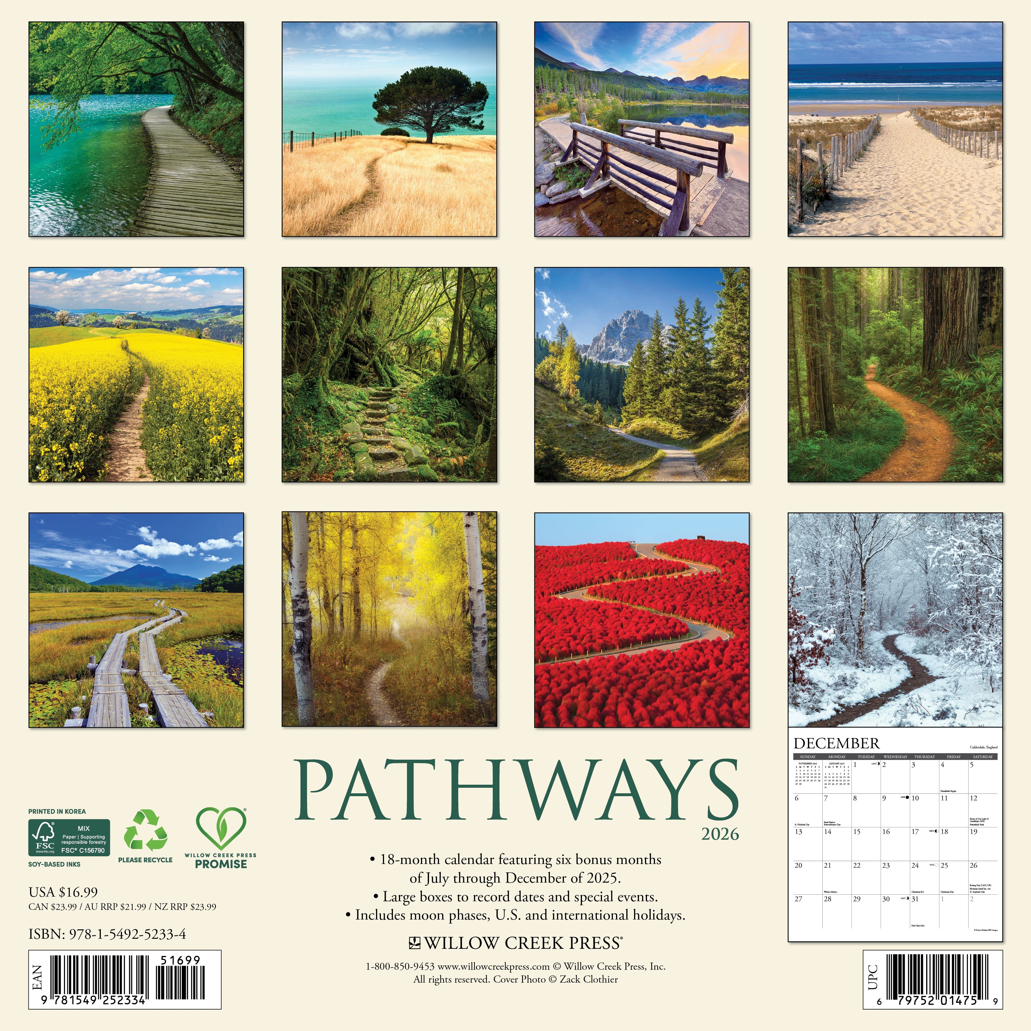2026 Pathways - Square Wall Calendar