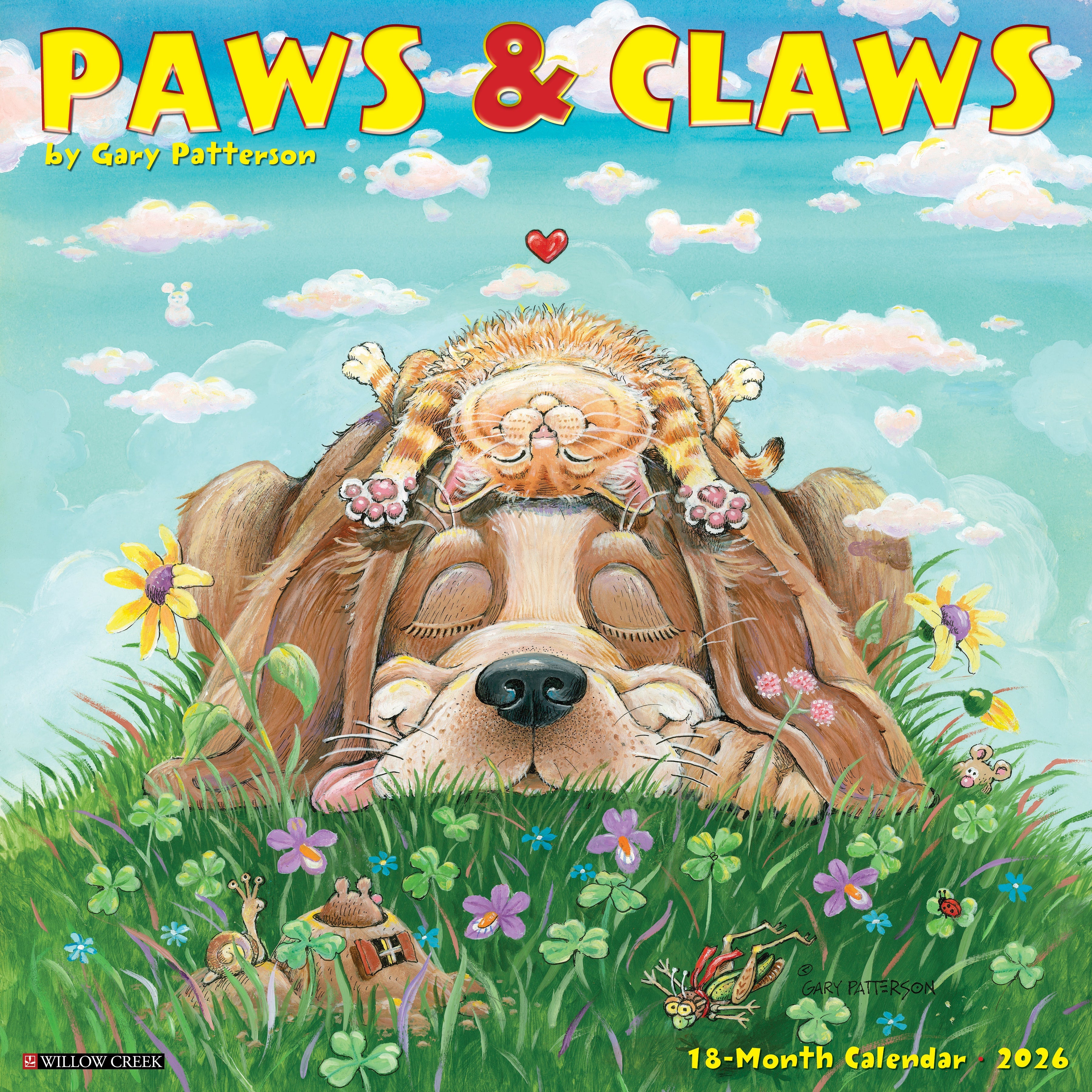 2026 Paws & Claws by Gary Patterson - Square Wall Calendar