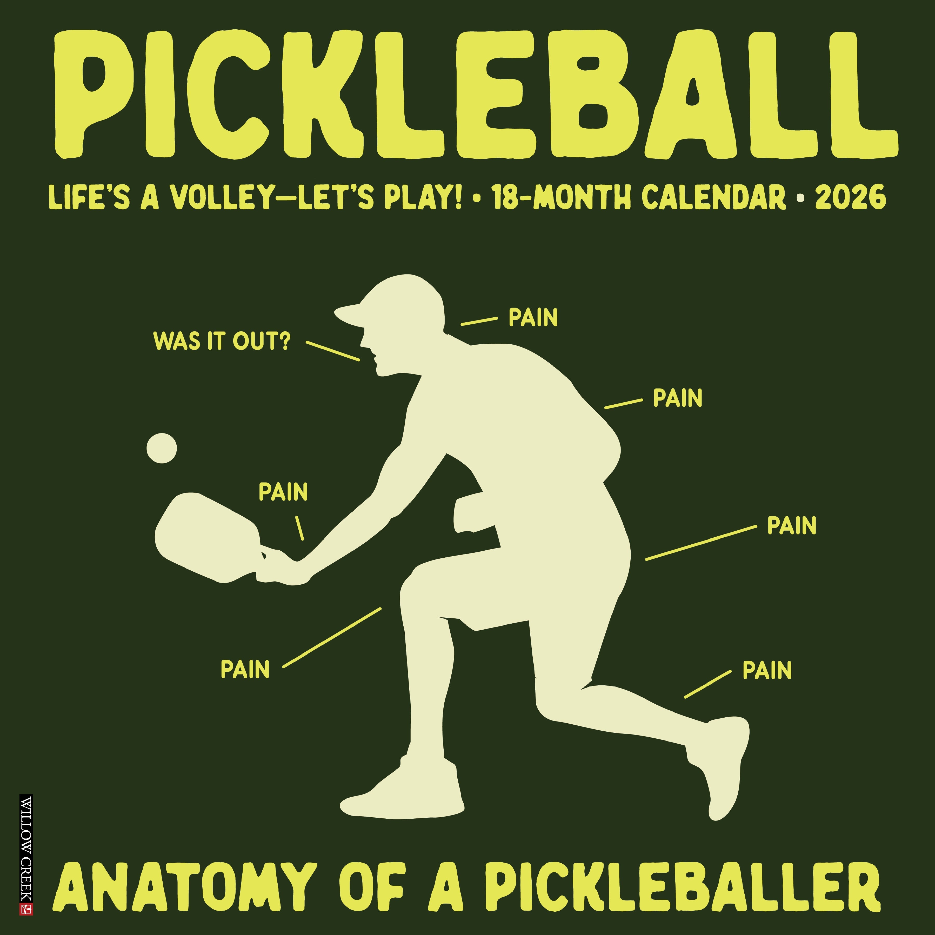 2026 Pickleball - Square Wall Calendar