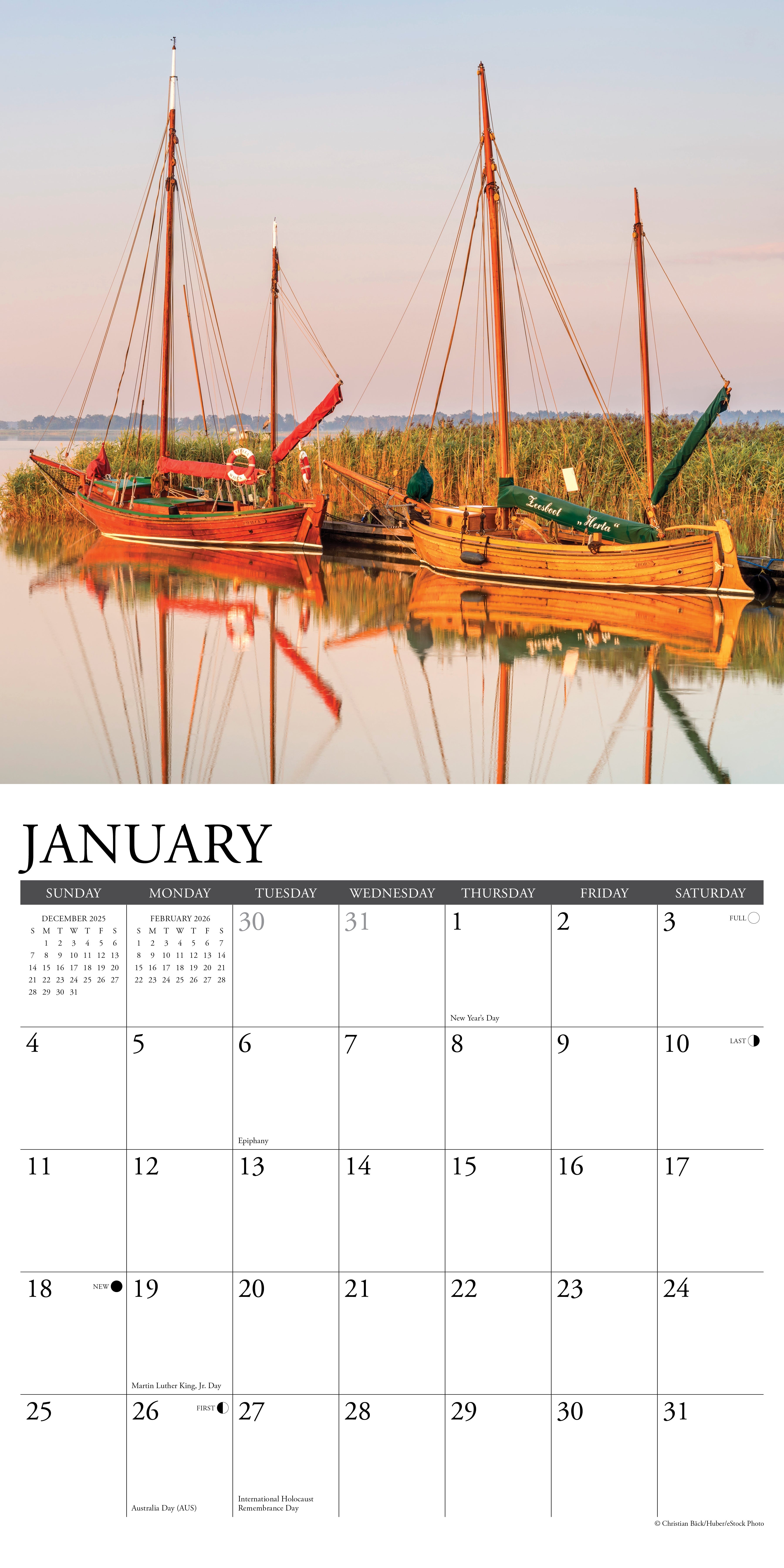 2026 Sailing - Square Wall Calendar