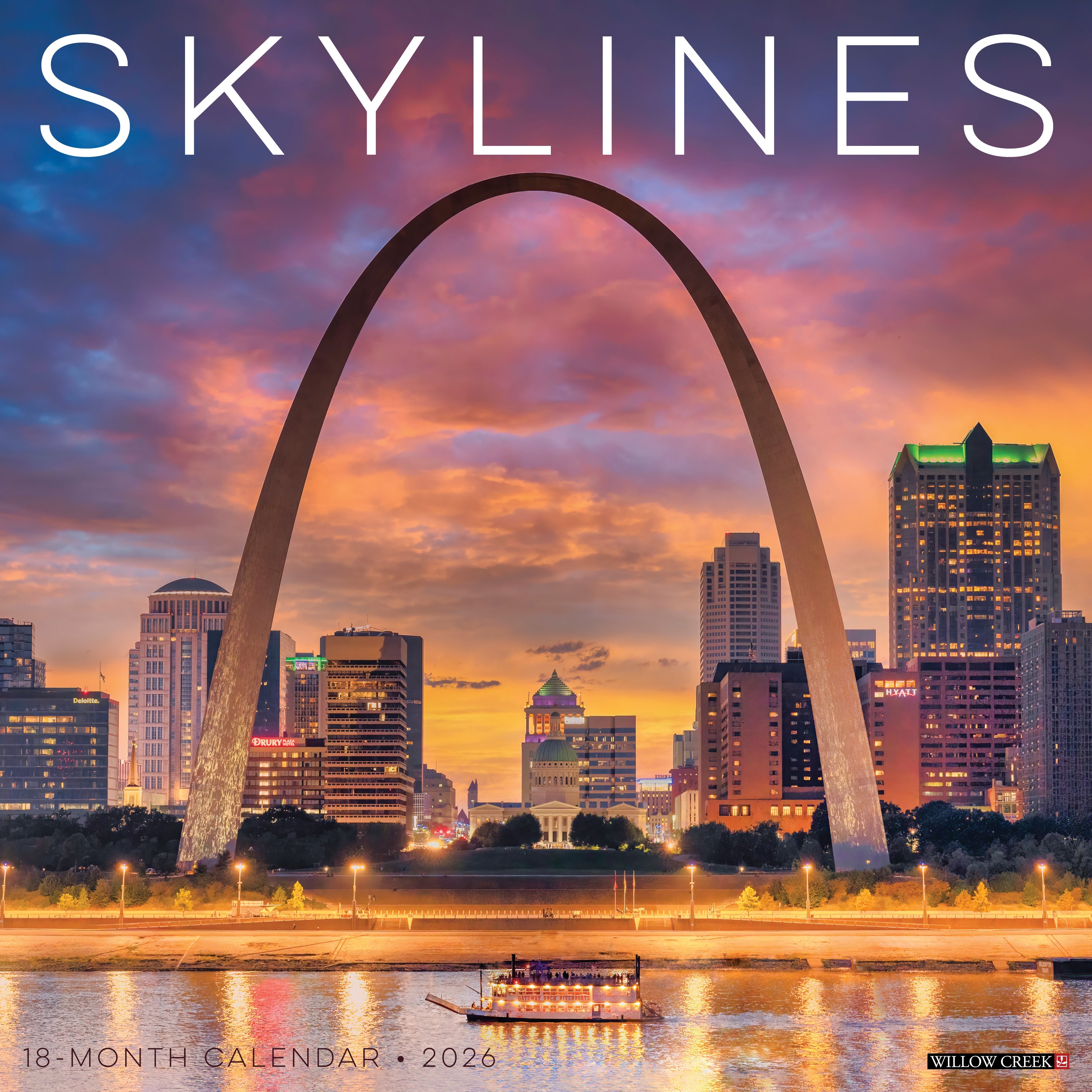2026 Skylines - Square Wall Calendar