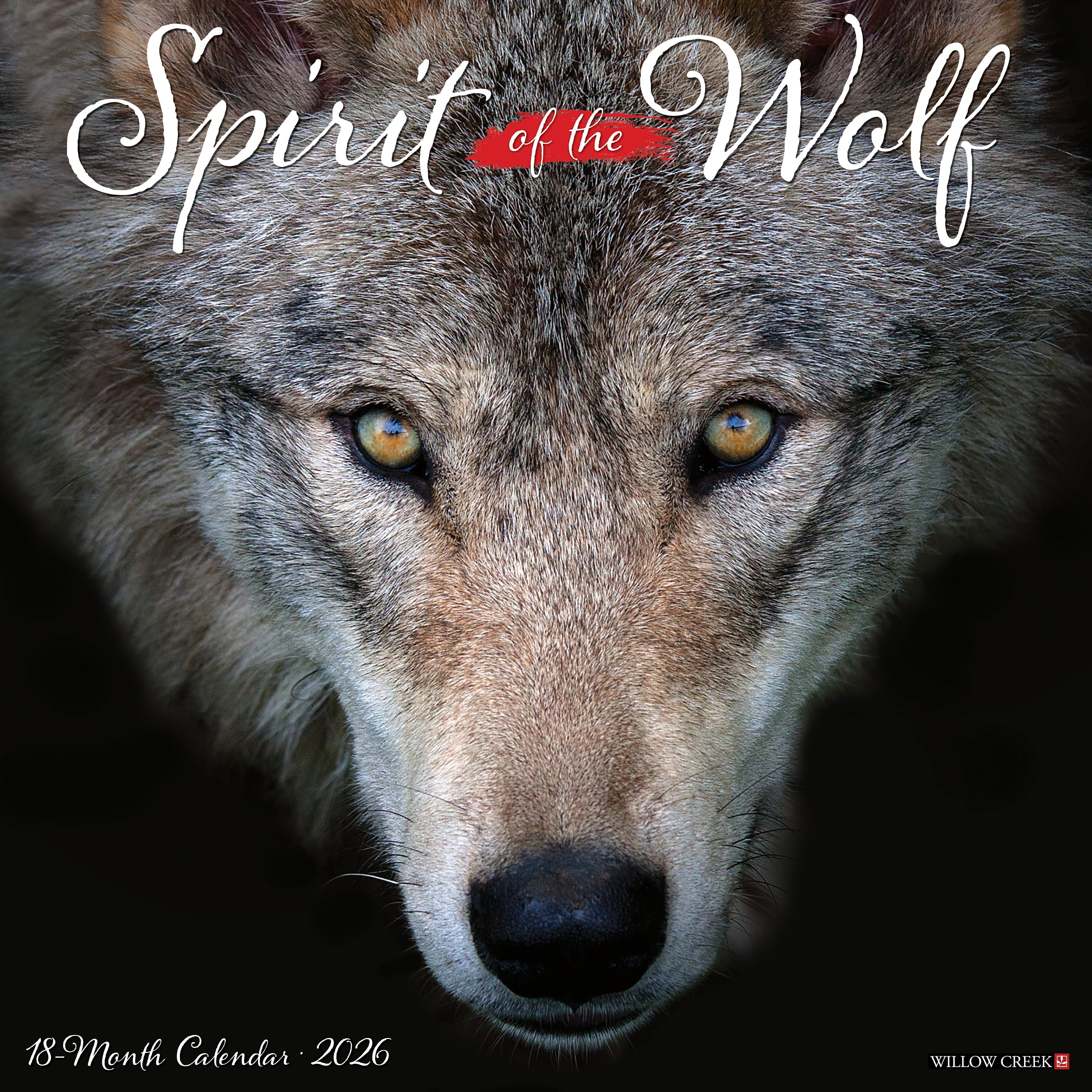2026 Spirit of the Wolf - Square Wall Calendar