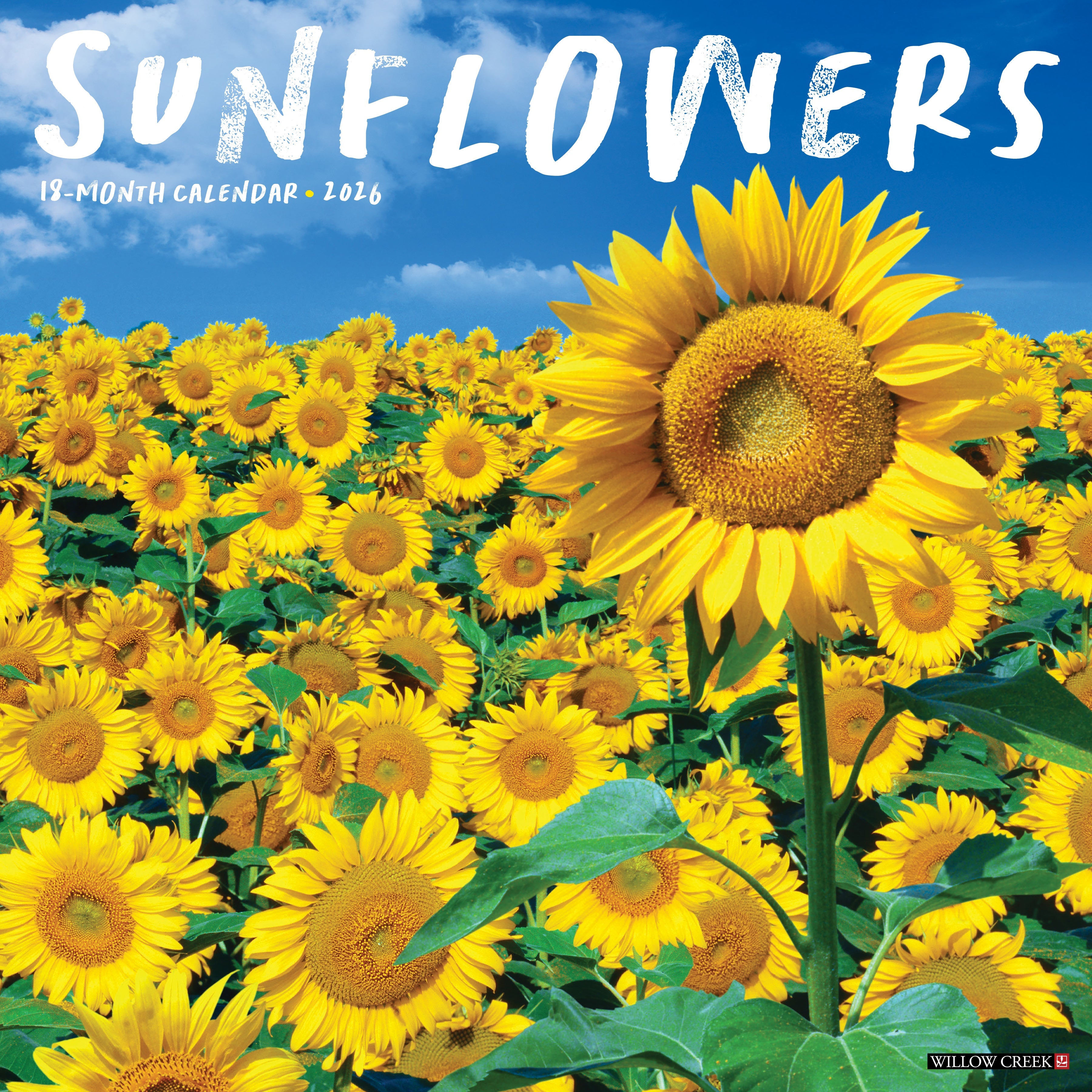 2026 Sunflowers - Square Wall Calendar