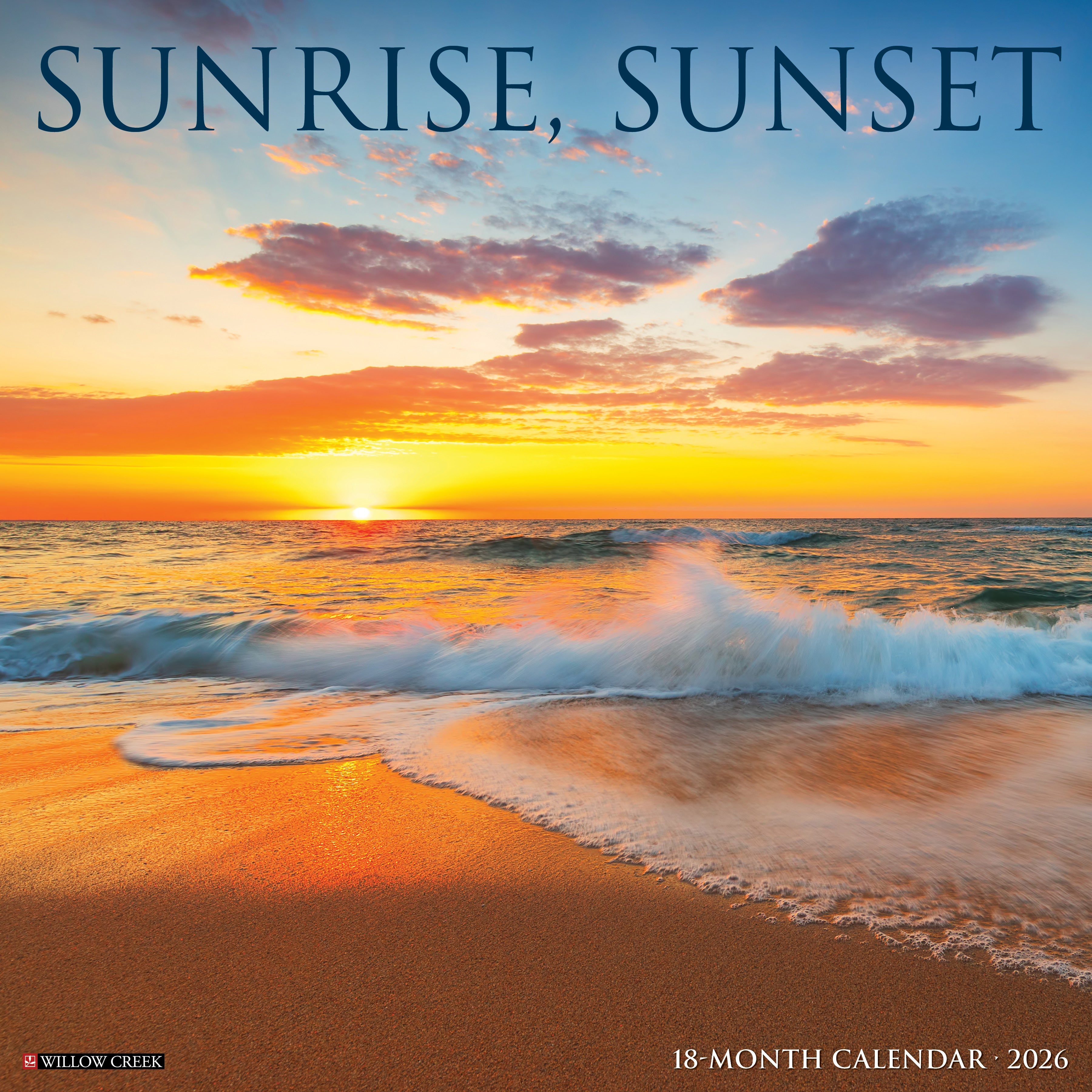 2026 Sunrise, Sunset - Square Wall Calendar