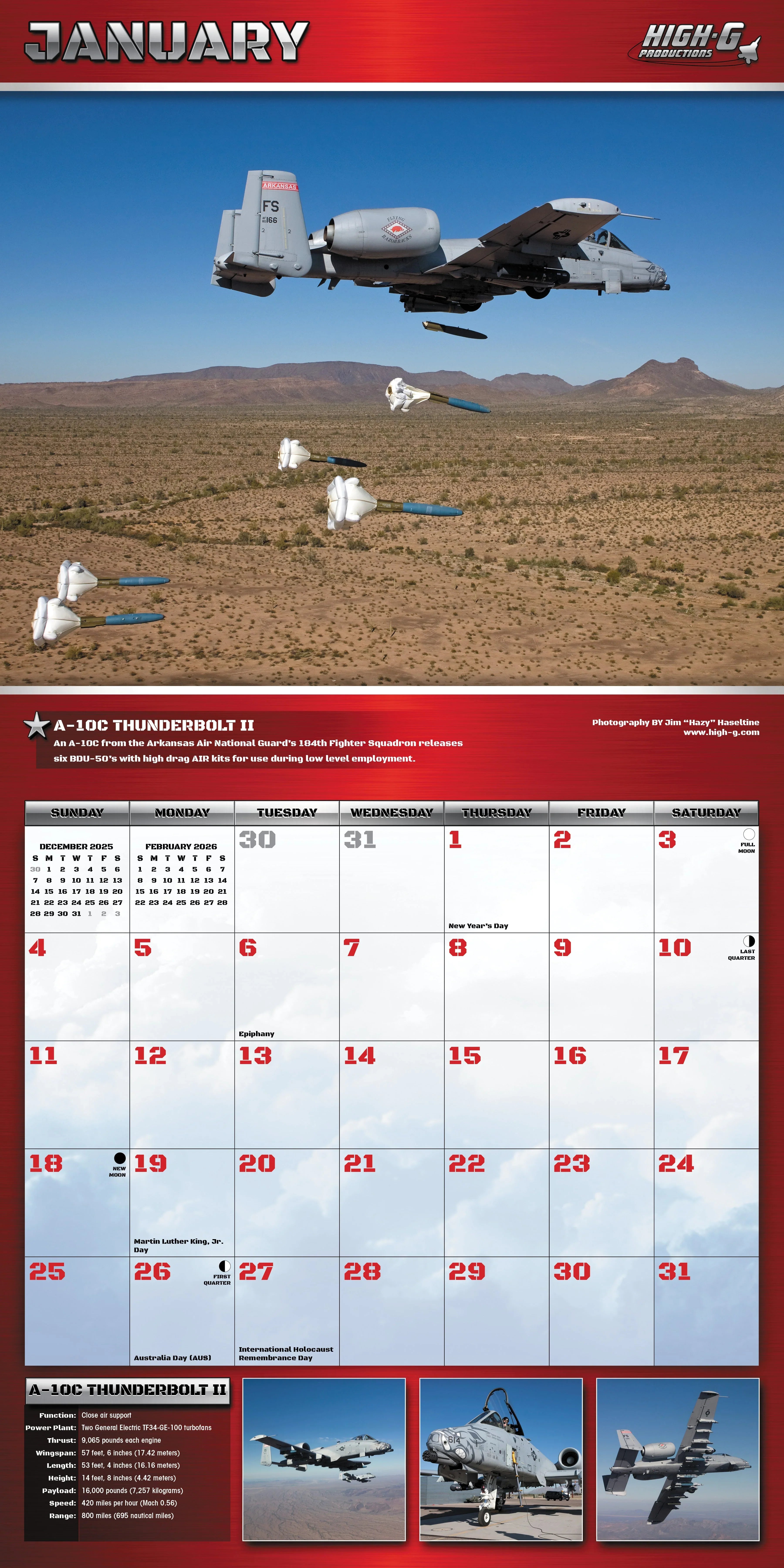 2026 The Sky is the Limit - Square Wall Calendar