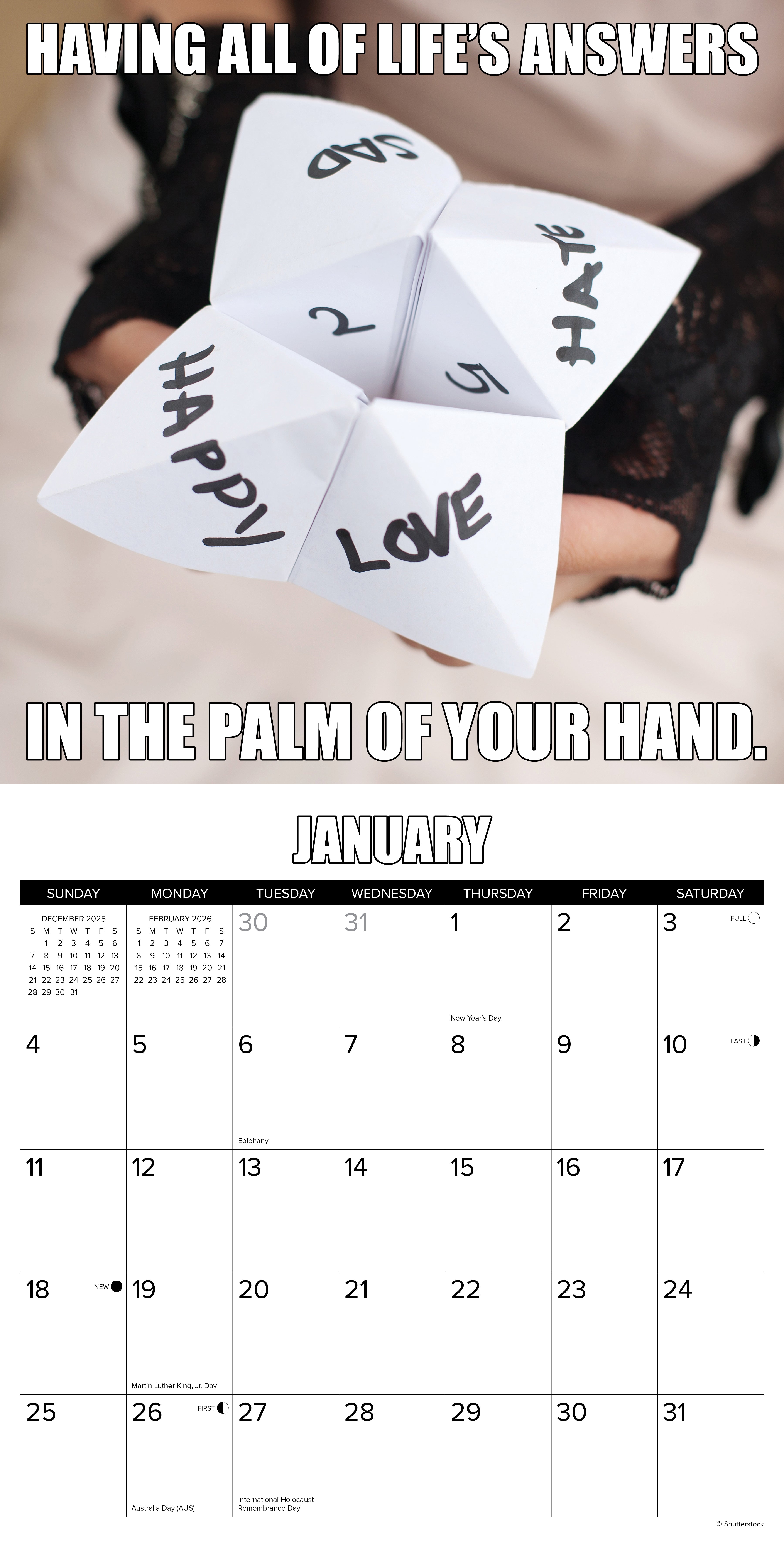 2026 Totally 90s - Square Wall Calendar