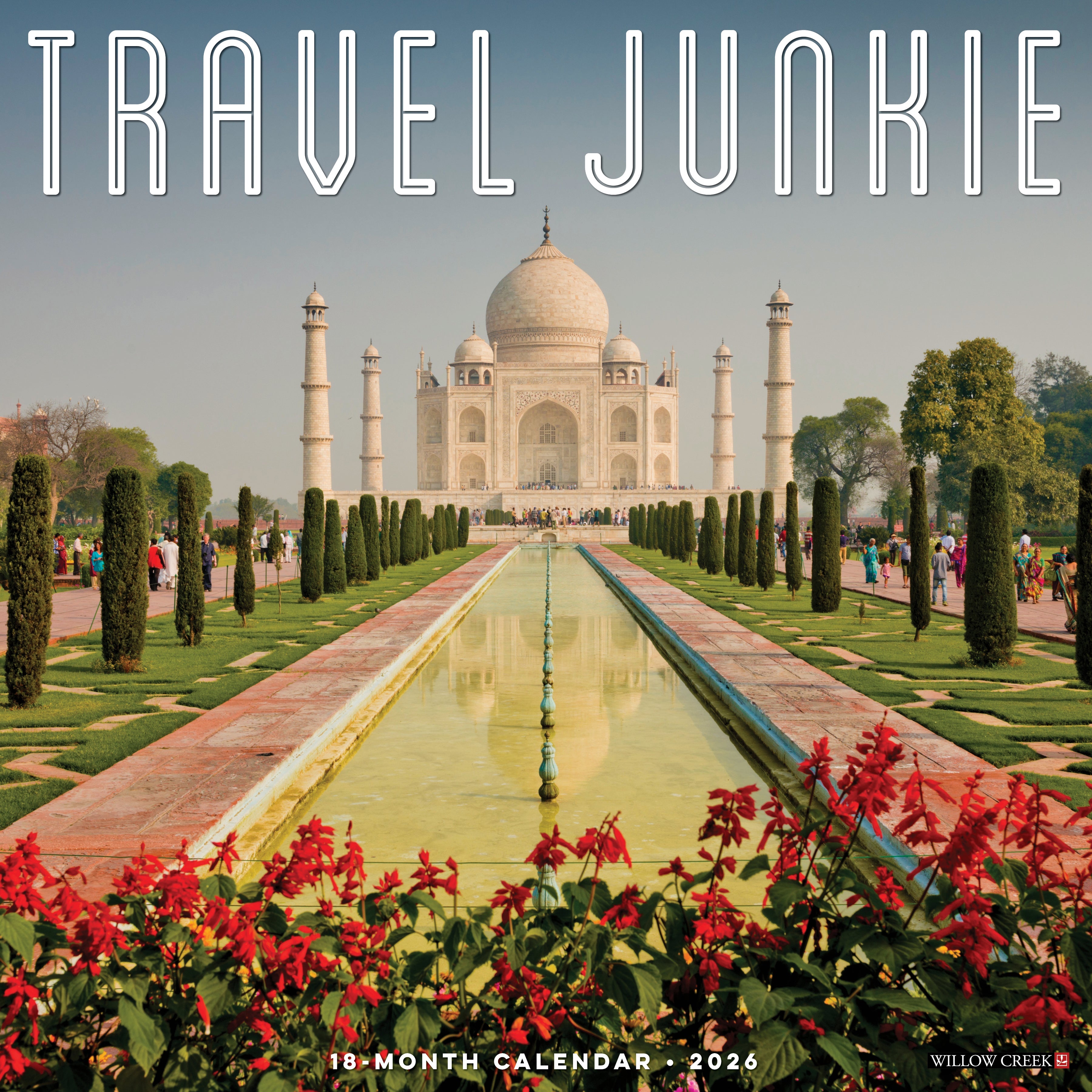2026 Travel Junkie - Square Wall Calendar