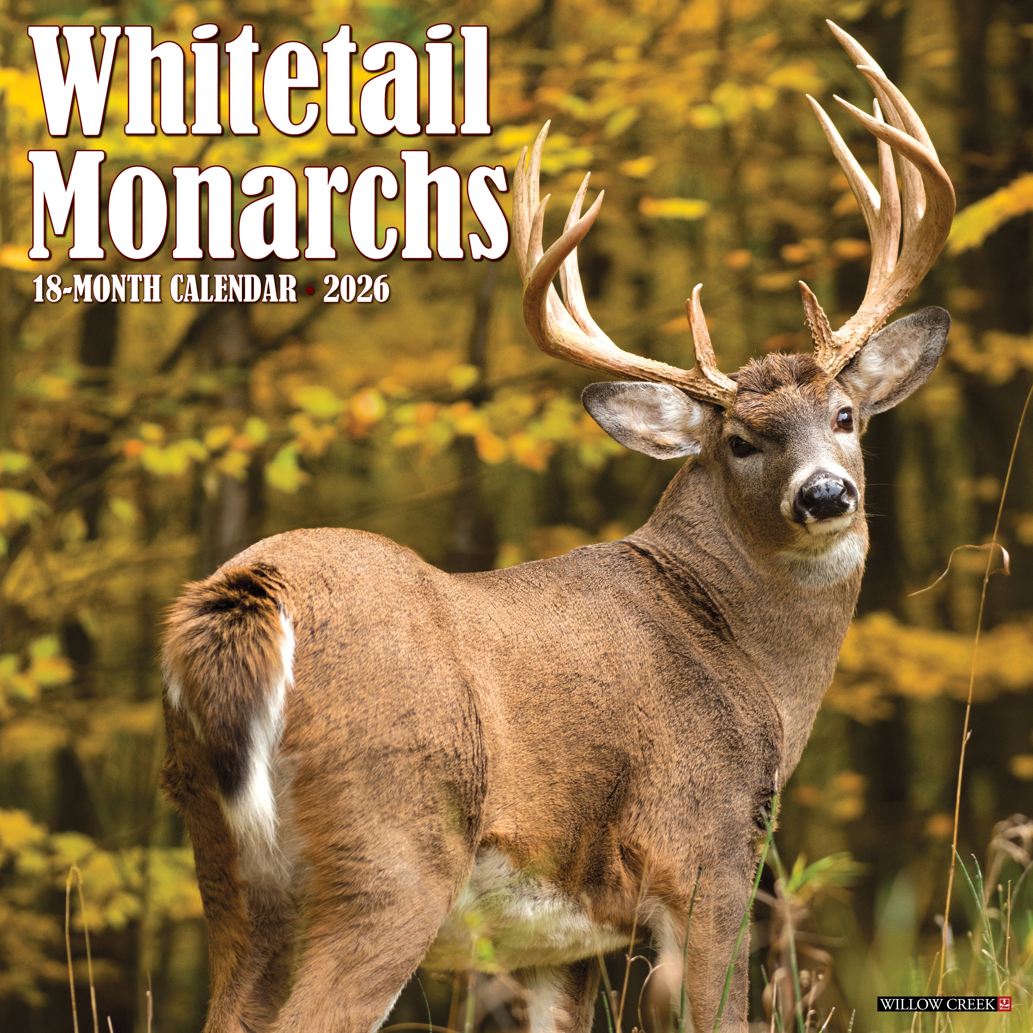 2026 Whitetail Monarchs - Square Wall Calendar