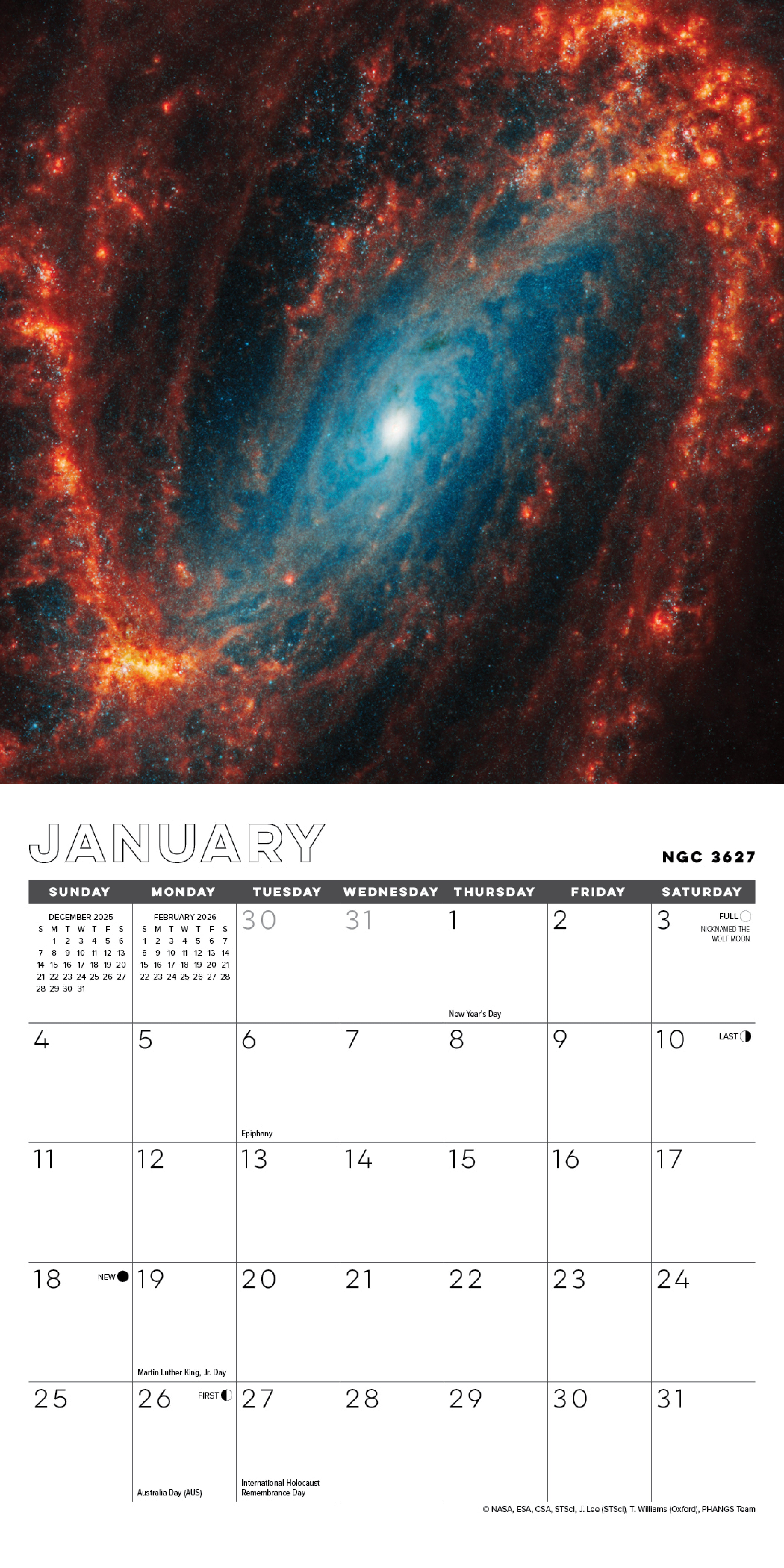 2026 Astronomy - Mini Wall Calendar