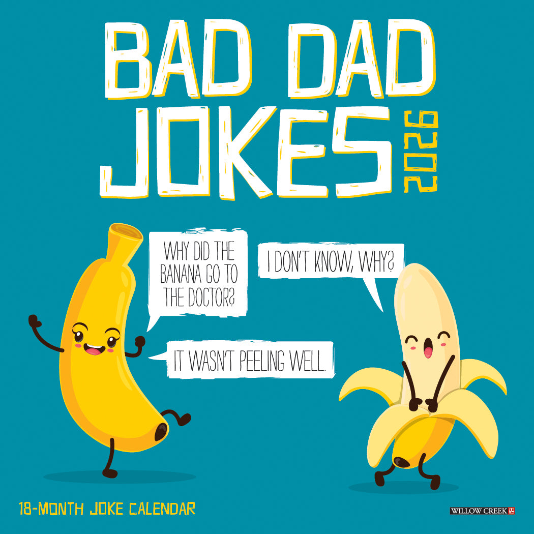 2026 Bad Dad Jokes - Mini Wall Calendar