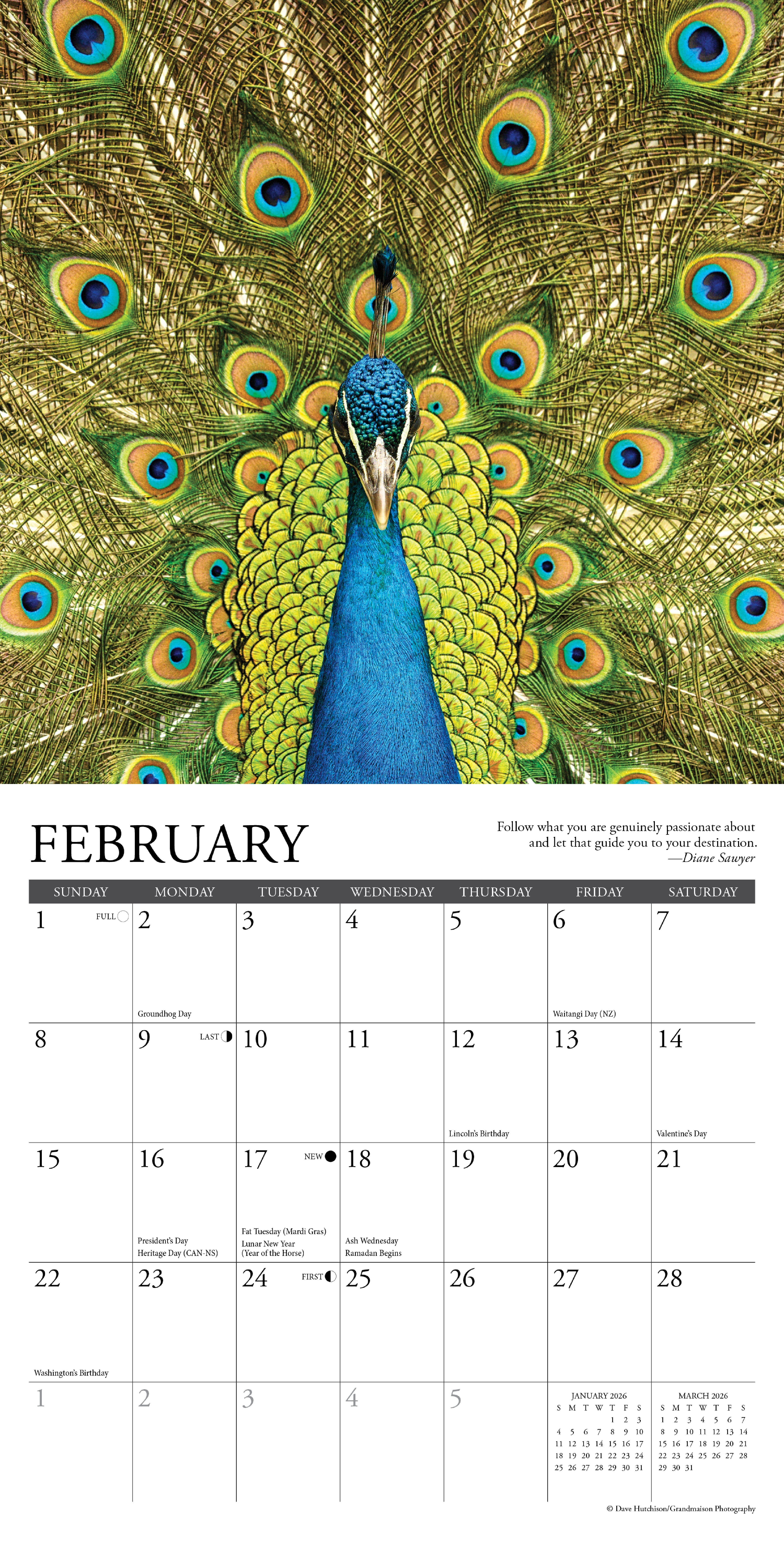 2026 Inspirations - Mini Wall Calendar