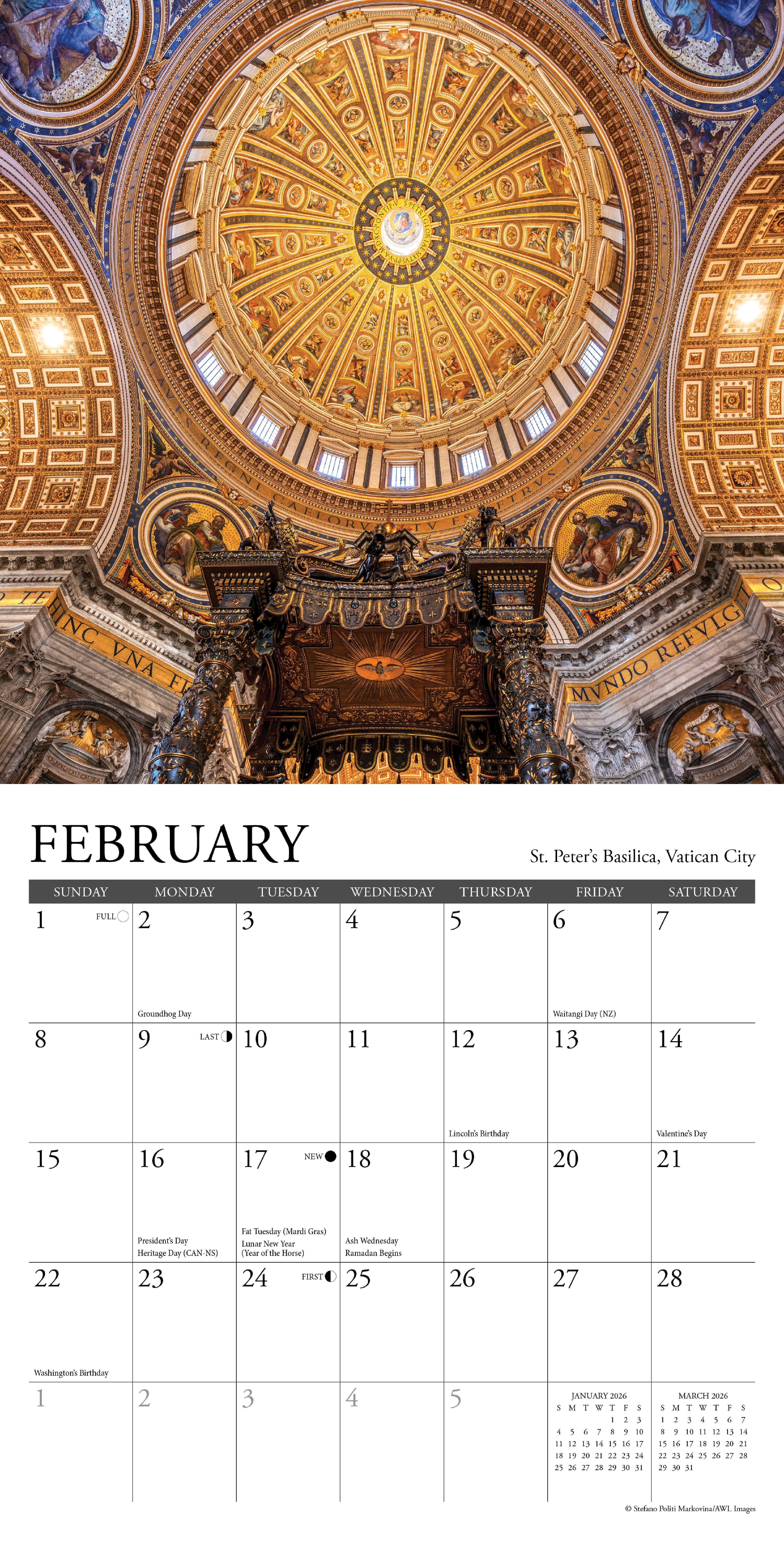 2026 Italy - Mini Wall Calendar