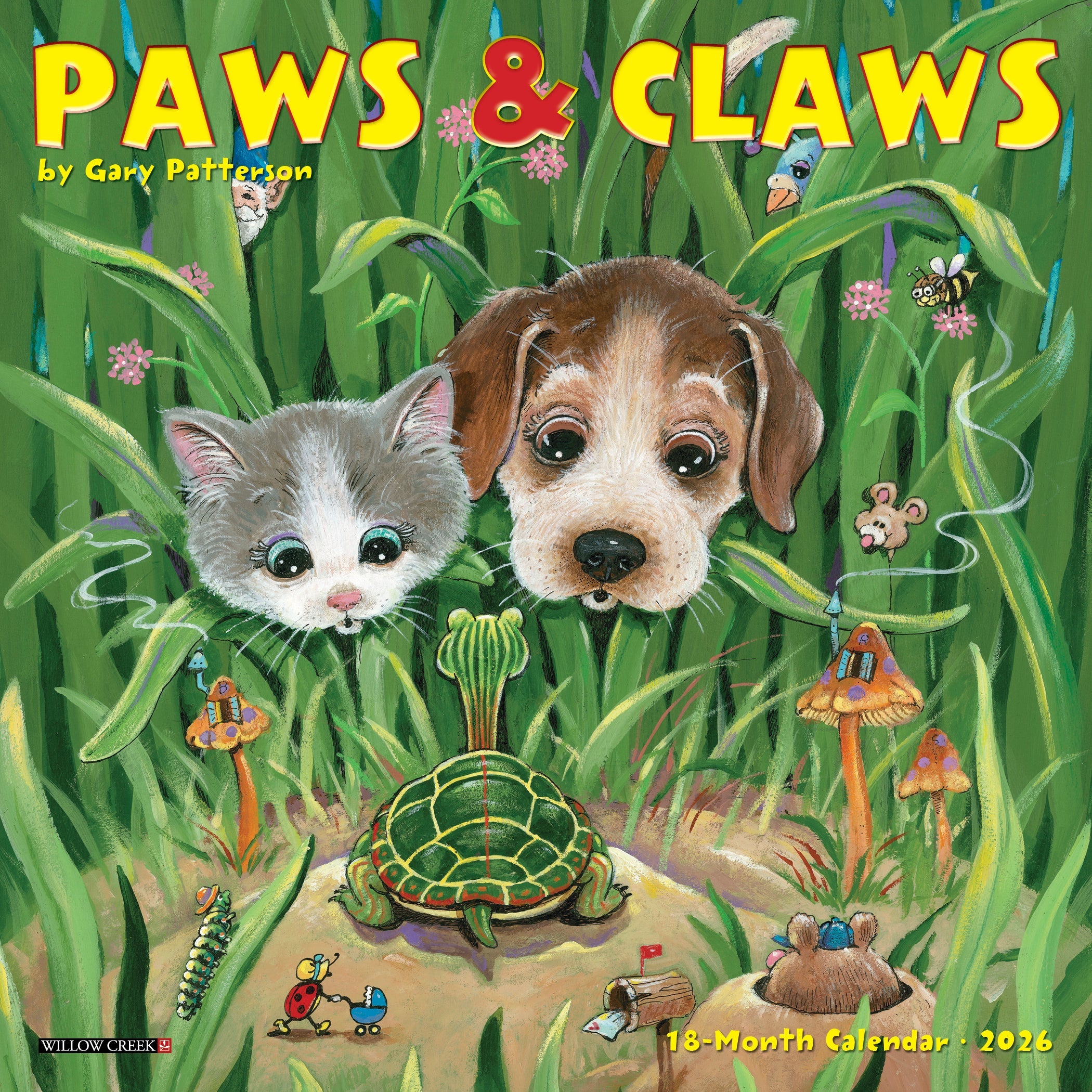 2026 Paws & Claws by Gary Patterson - Mini Wall Calendar
