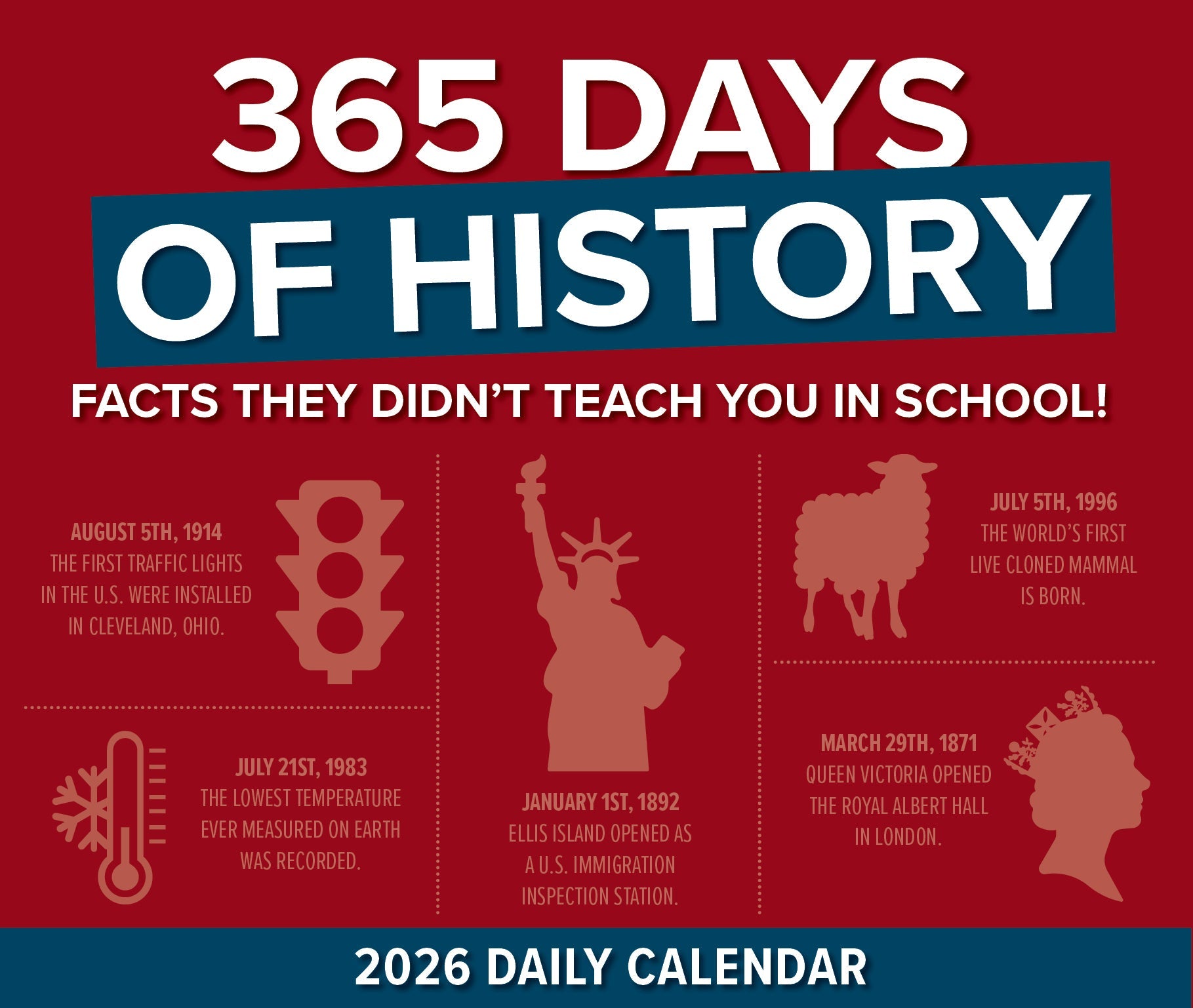 2026 365 Days of History - Boxed Page-A-Day Calendar