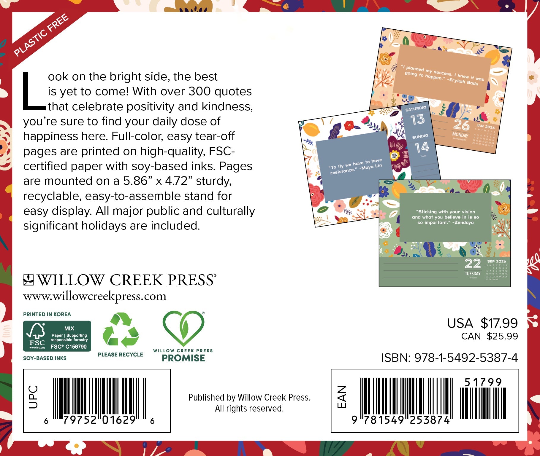 2026 365 Days of Positivity - Boxed Page-A-Day Calendar