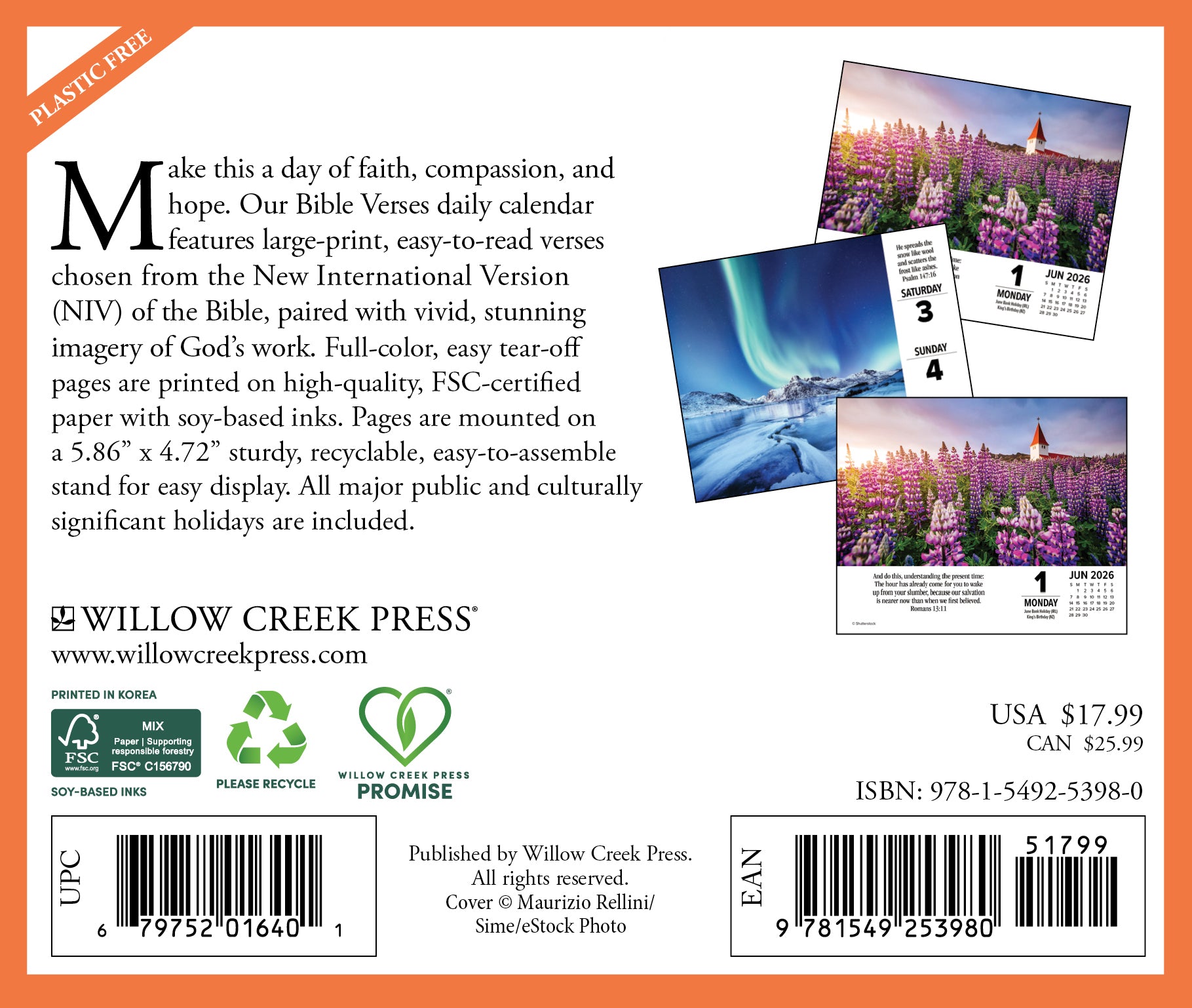 2026 Bible Verses - Boxed Page-A-Day Calendar