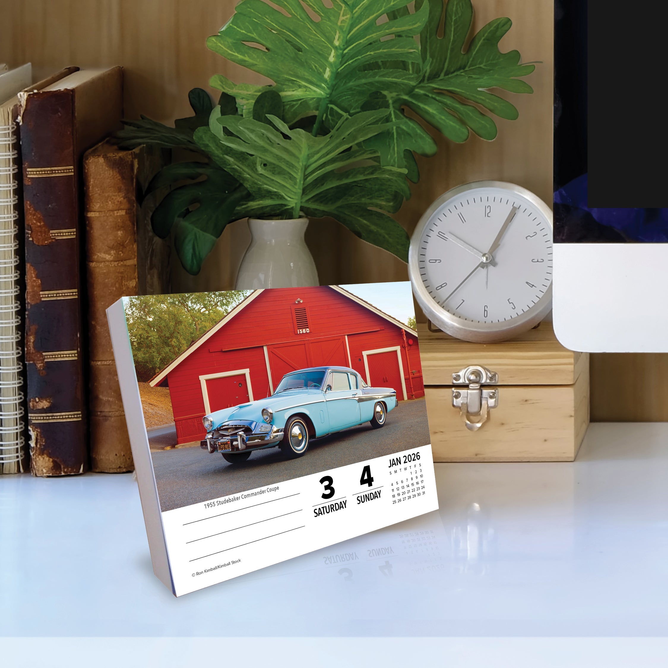 2026 Classic Cars & Trucks - Boxed Page-A-Day Calendar