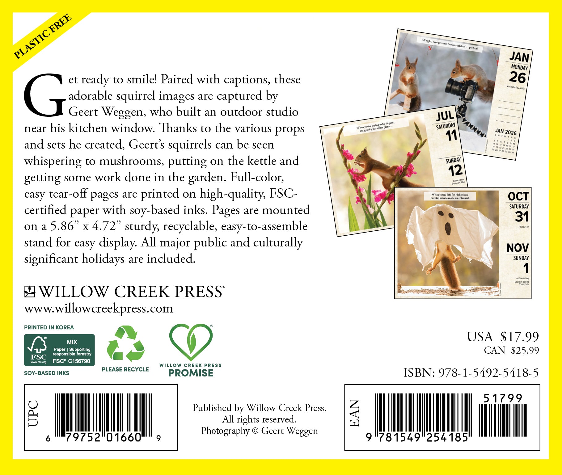 2026 Gettin' Squirrelly - Boxed Page-A-Day Calendar