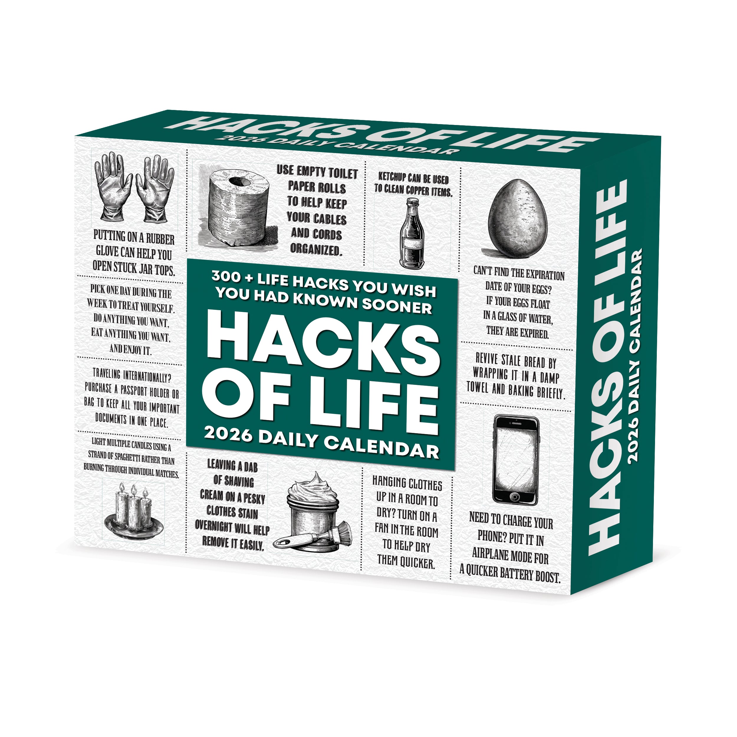 2026 Hacks of Life - Boxed Page-A-Day Calendar
