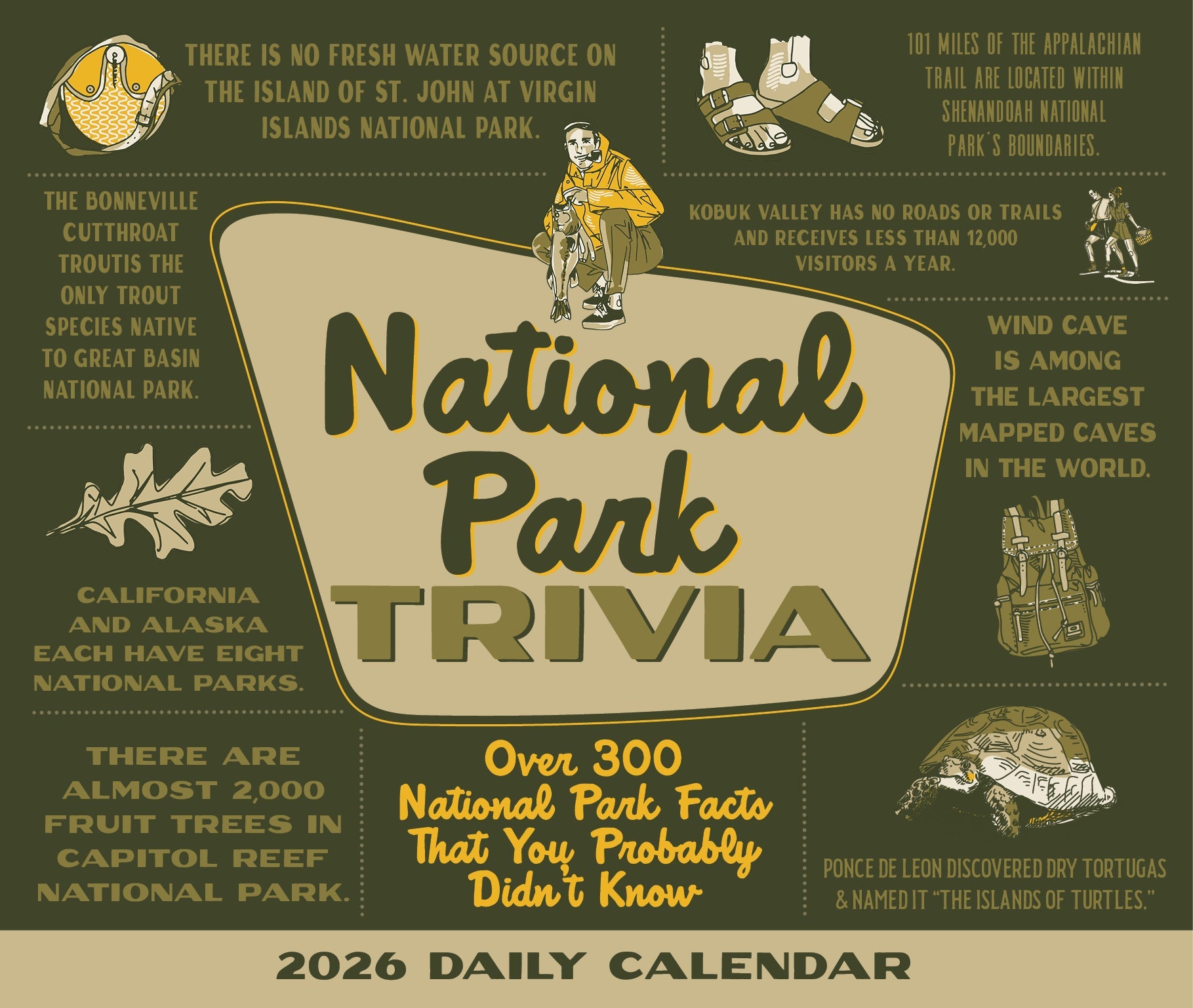 2026 National Park Trivia - Boxed Page-A-Day Calendar