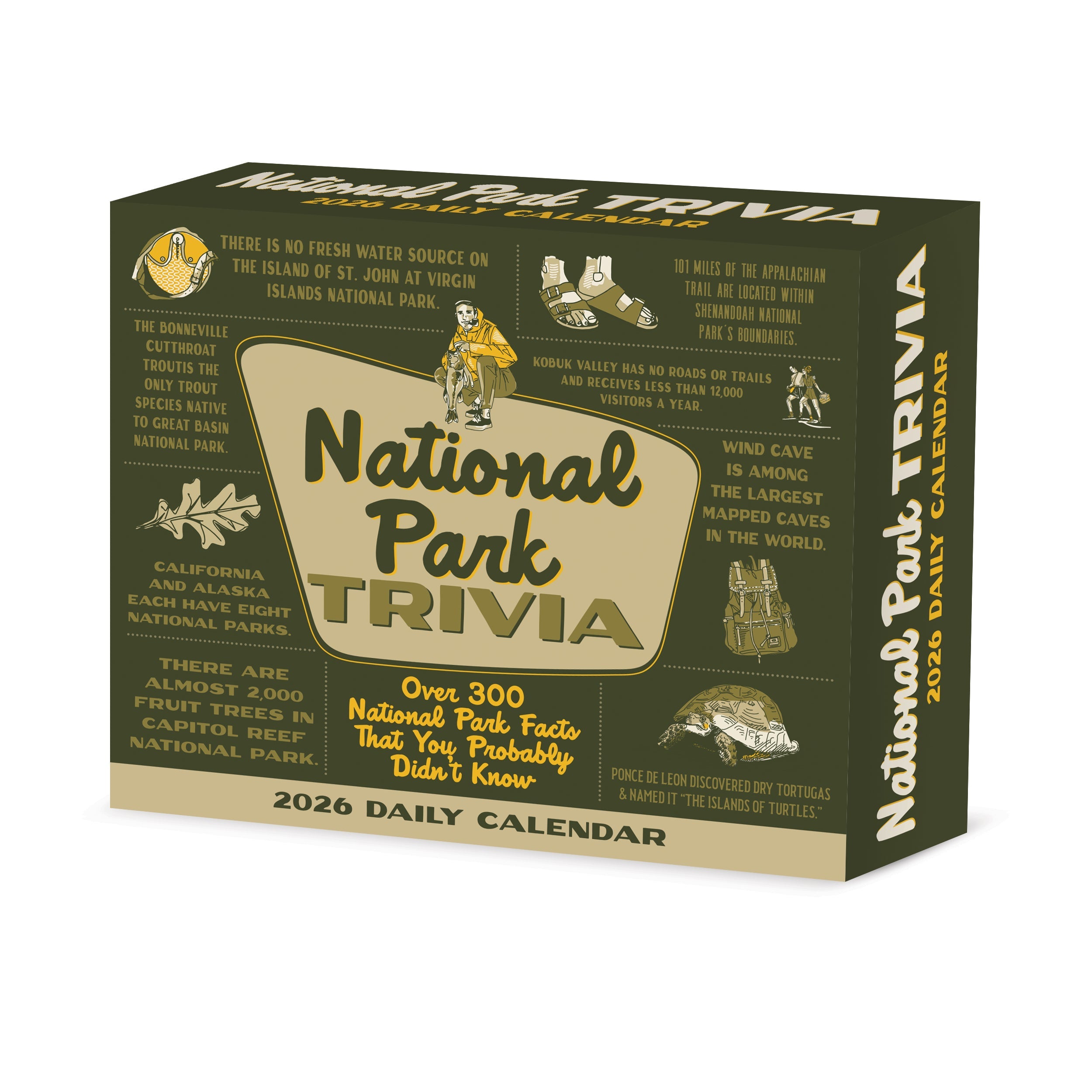2026 National Park Trivia - Boxed Page-A-Day Calendar