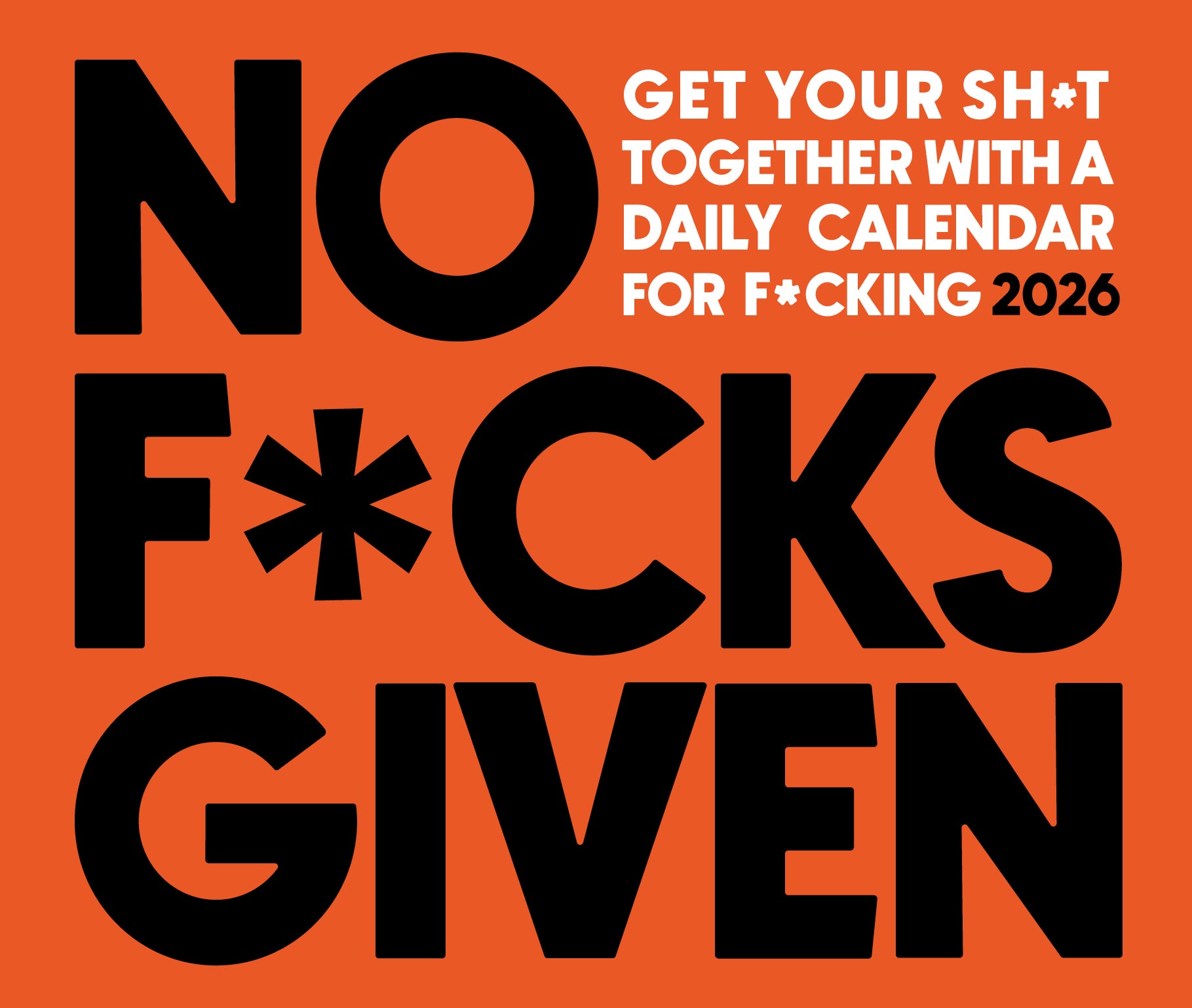 2026 No F*cks Given - Boxed Page-A-Day Calendar