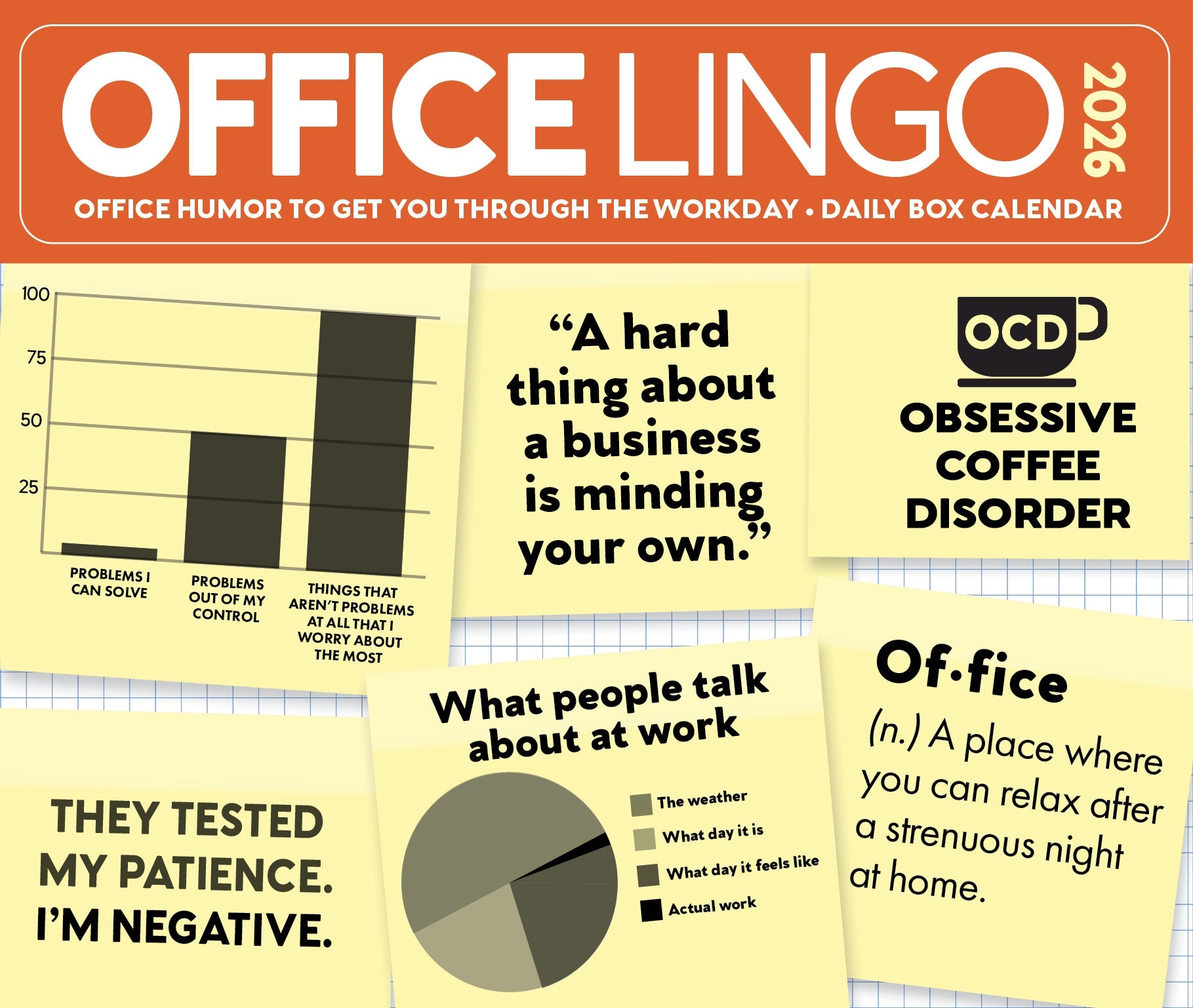 2026 Office Lingo - Boxed Page-A-Day Calendar