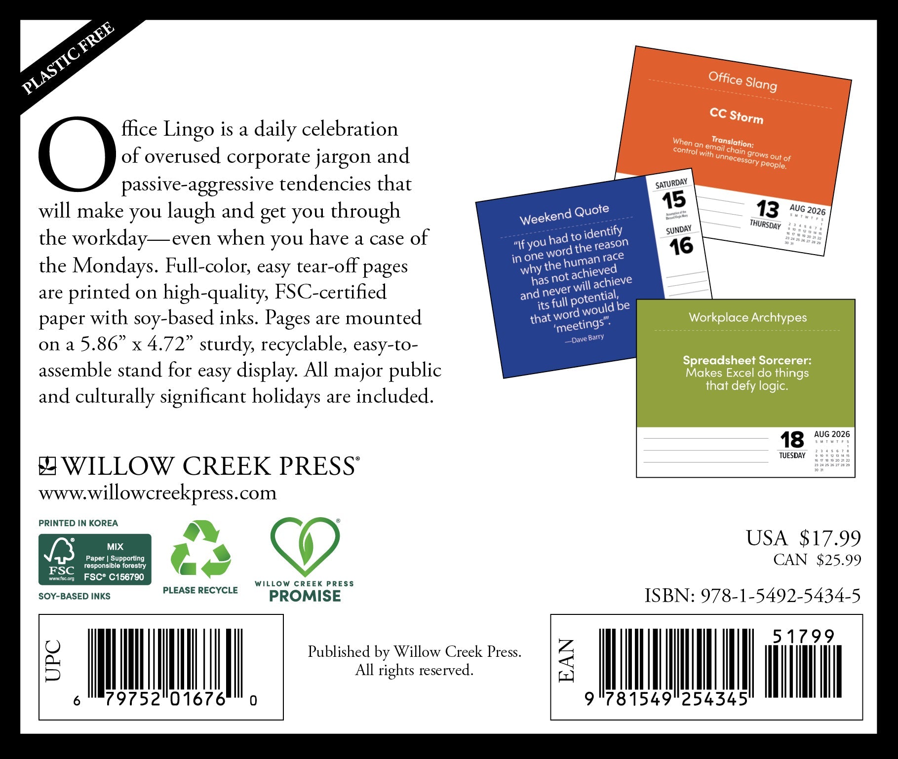 2026 Office Lingo - Boxed Page-A-Day Calendar