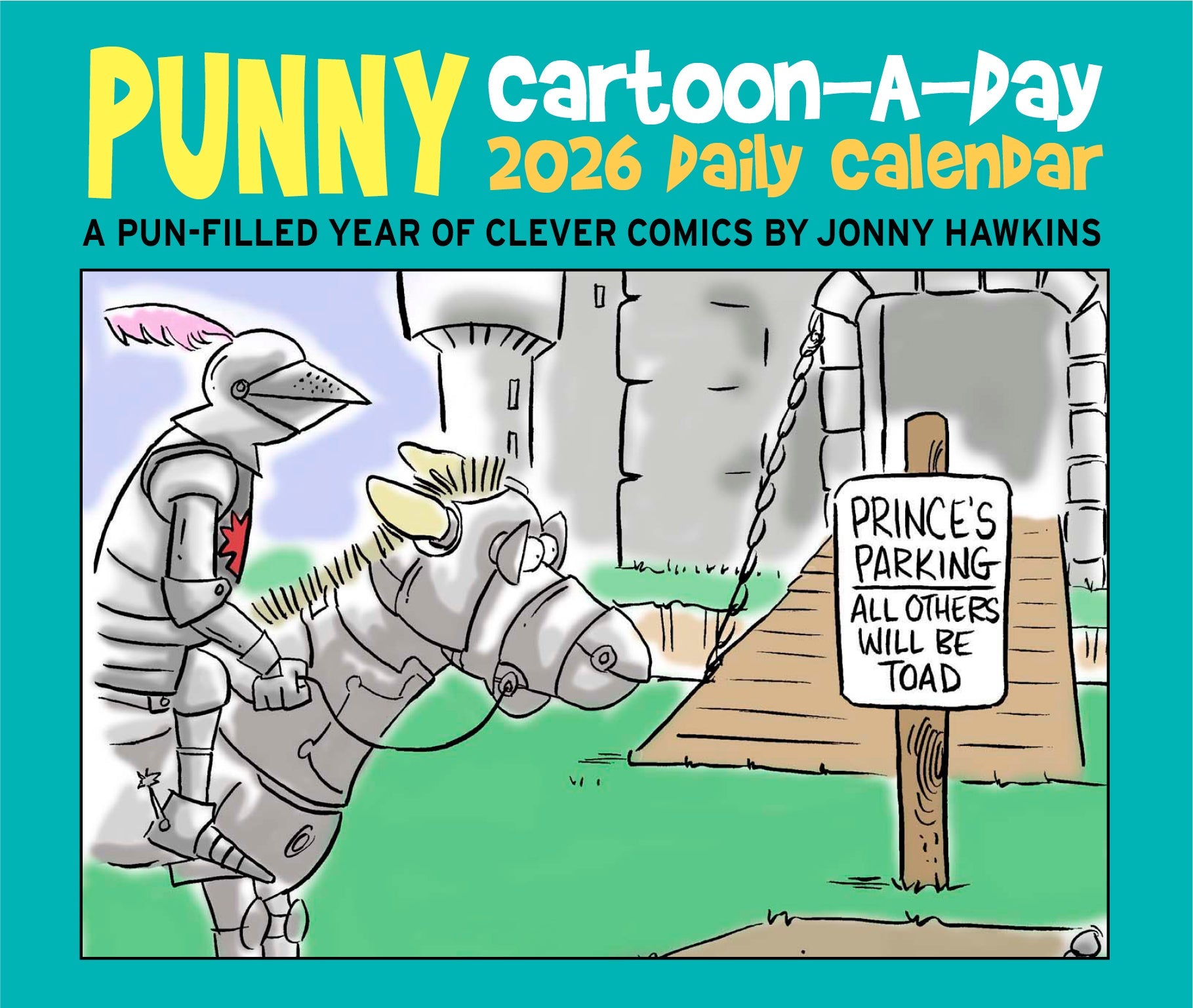 2026 Punny Cartoon-A-Day by Jonny Hawkins - Boxed Page-A-Day Calendar