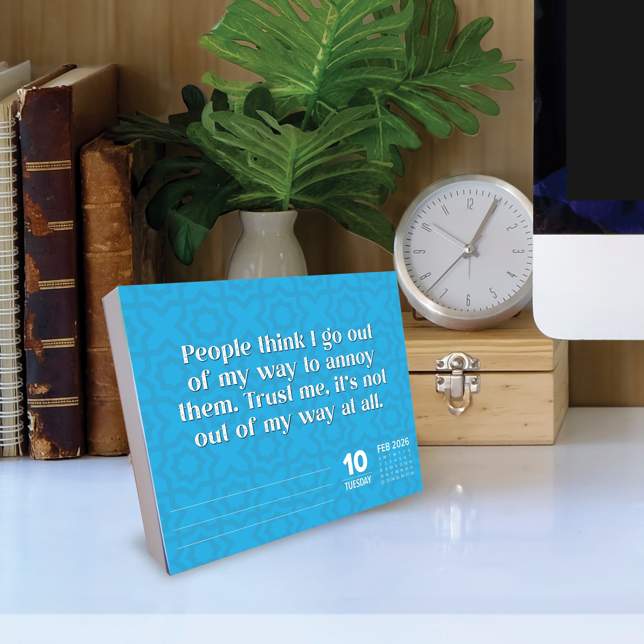 2026 Sprinkle Sarcasm Like Confetti - Boxed Page-A-Day Calendar