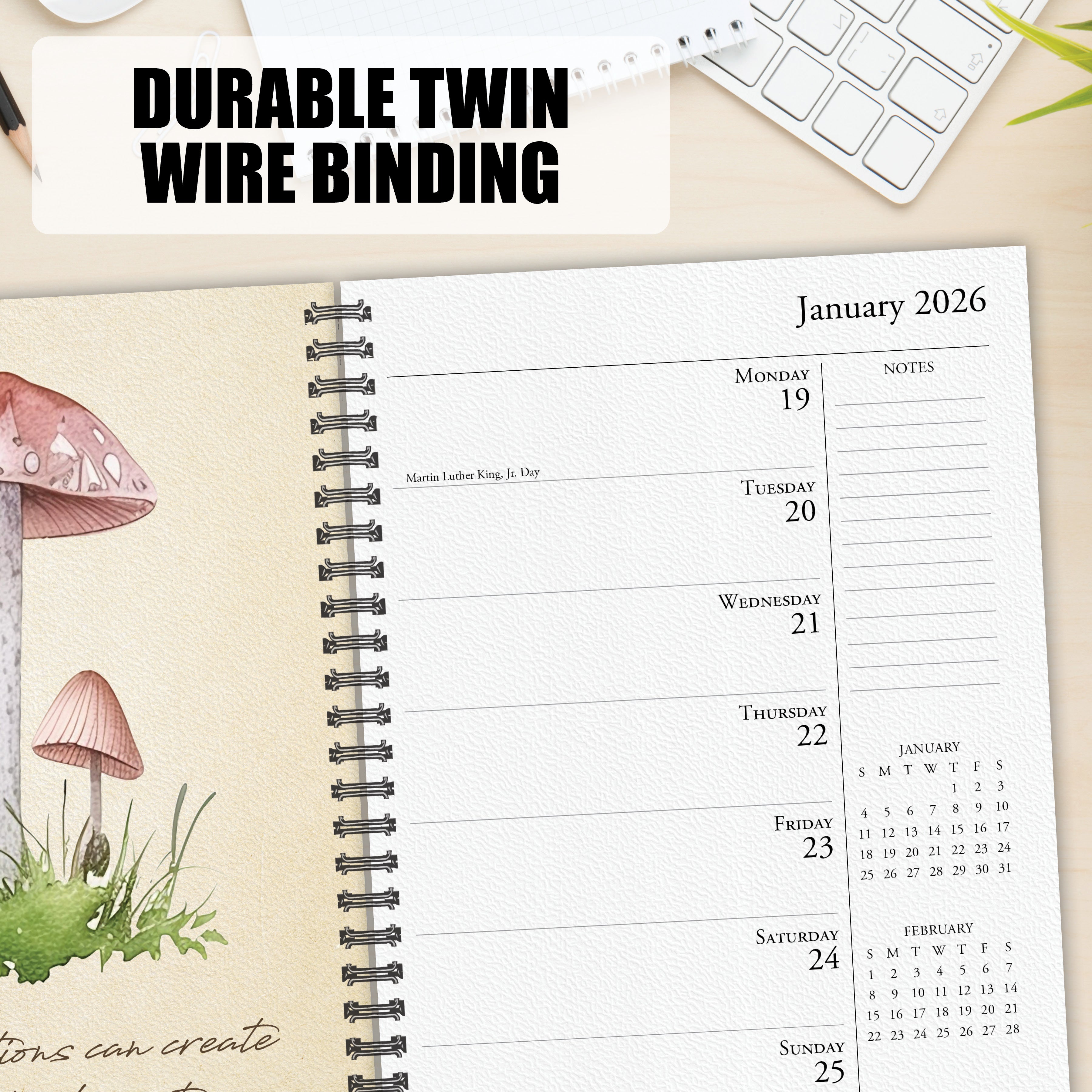 2026 Art of the Mushroom - Weekly Diary/Planner