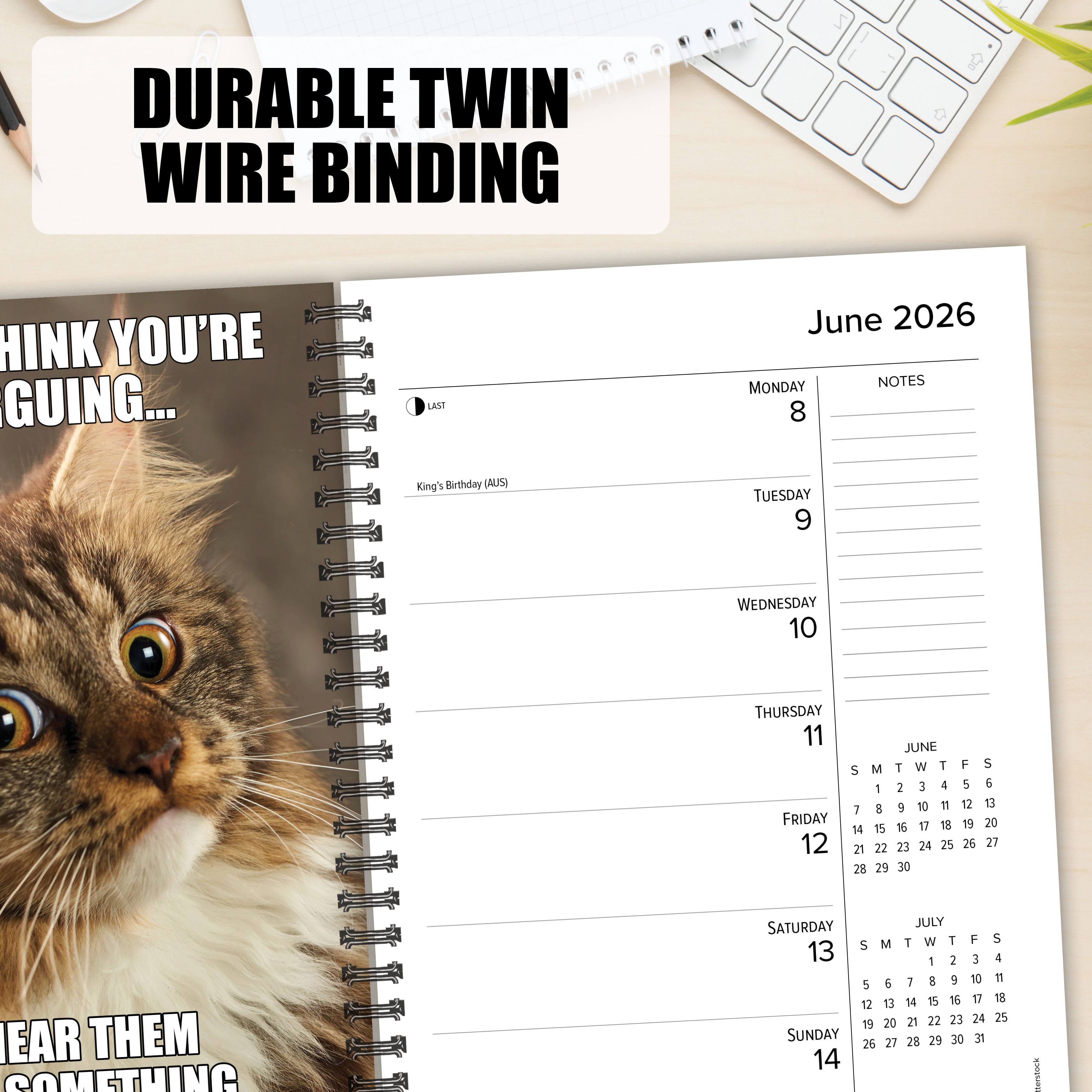 2026 Cats by Gary Patterson - Weekly Diary/Planner